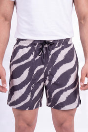 Men's Wave Print Swim Trunks | Blackstone London