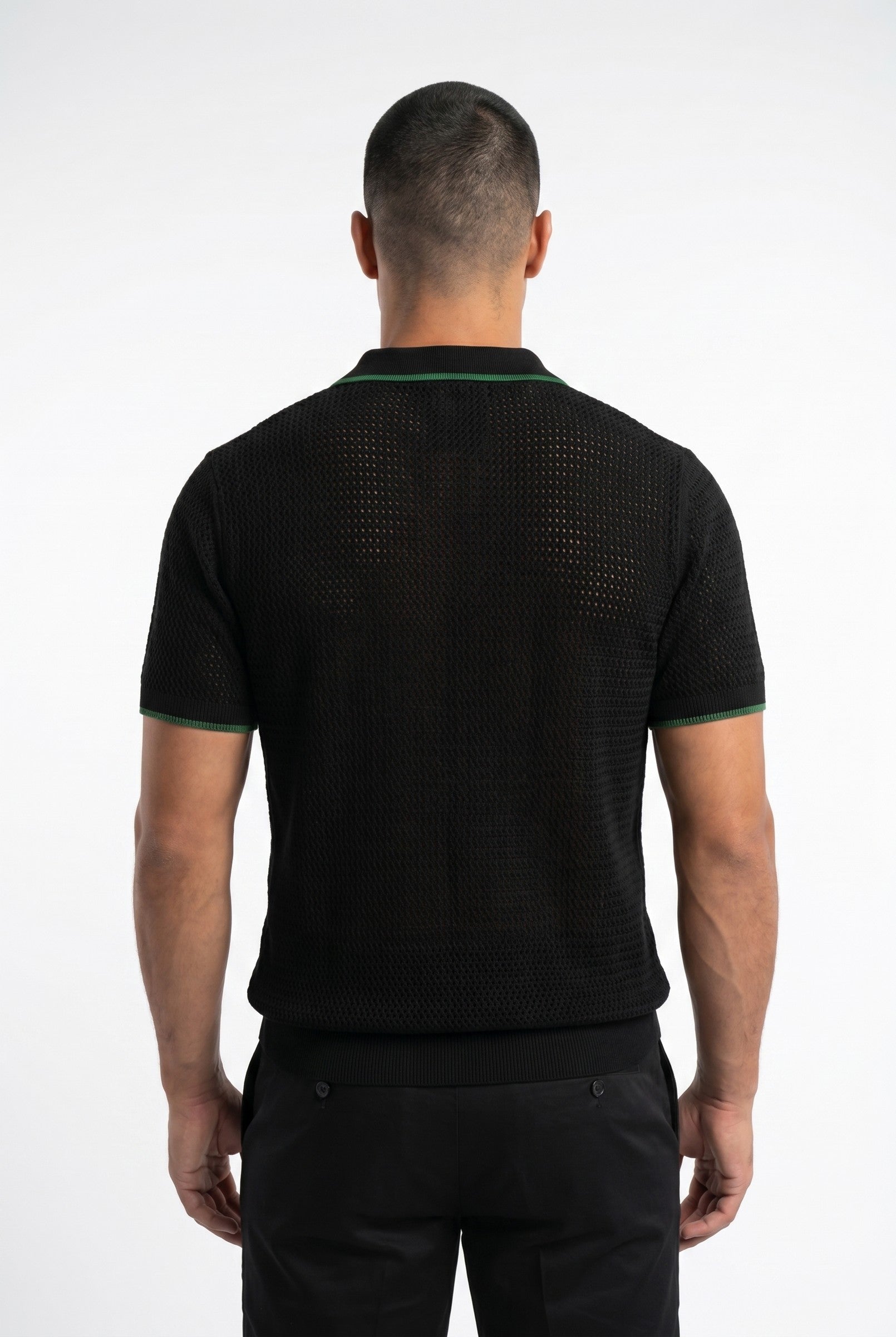 Men's Riviera Knit Rib Polo | Blackstone London
