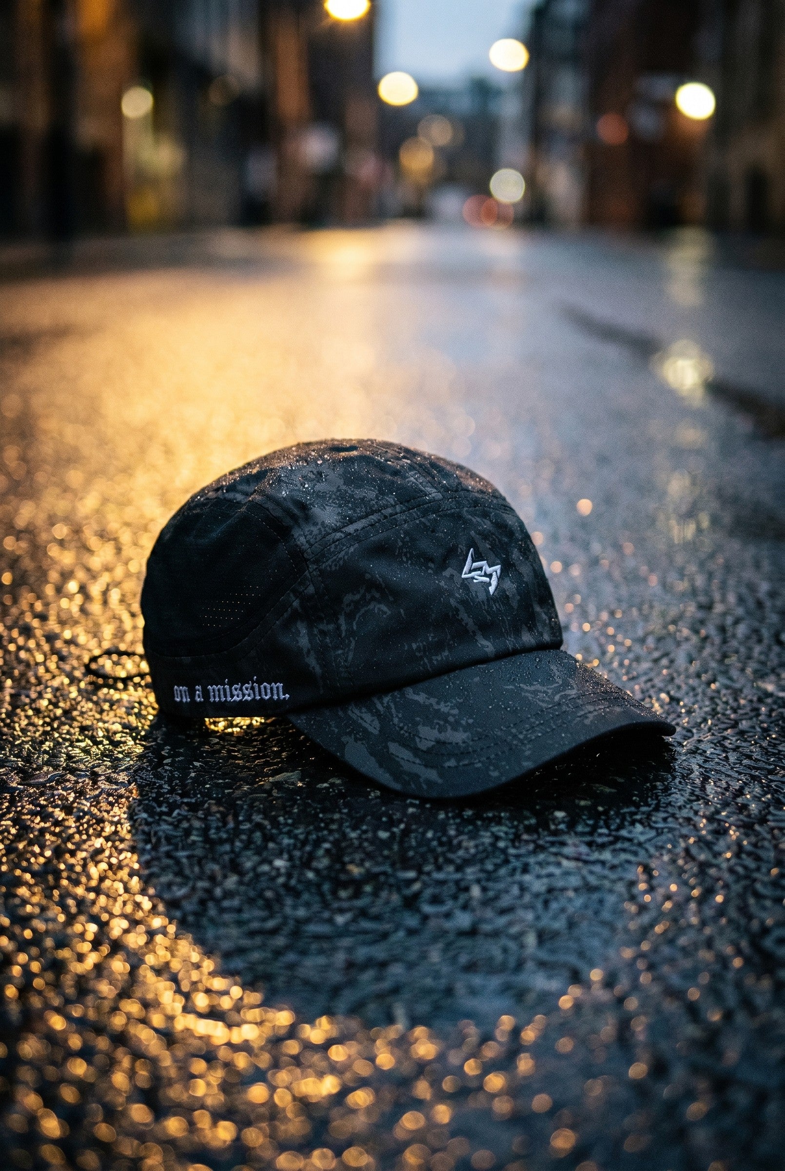 Men's Camo Print Snapback Cap | Blackstone London