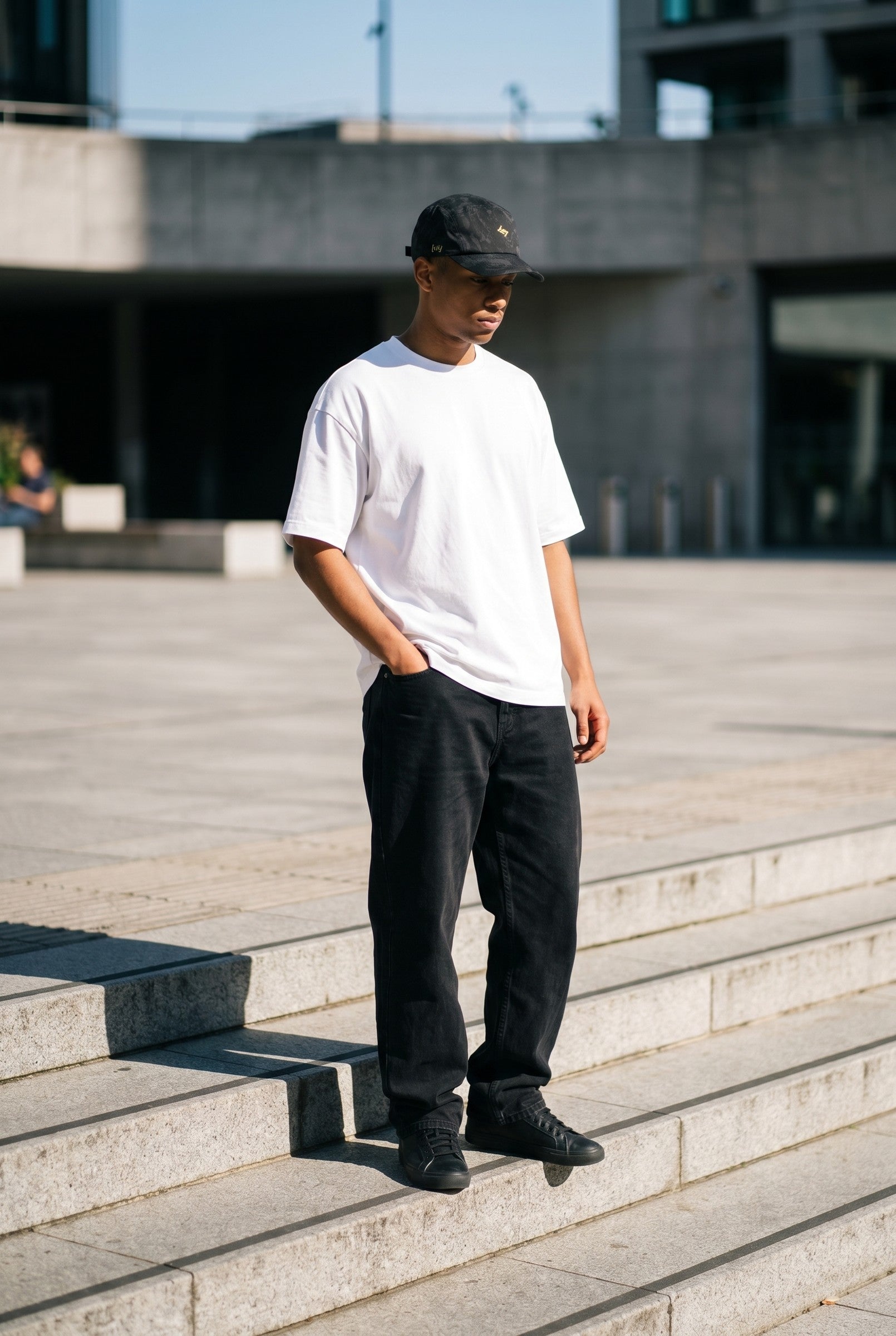 Men's Camo Print Snapback Cap | Blackstone London