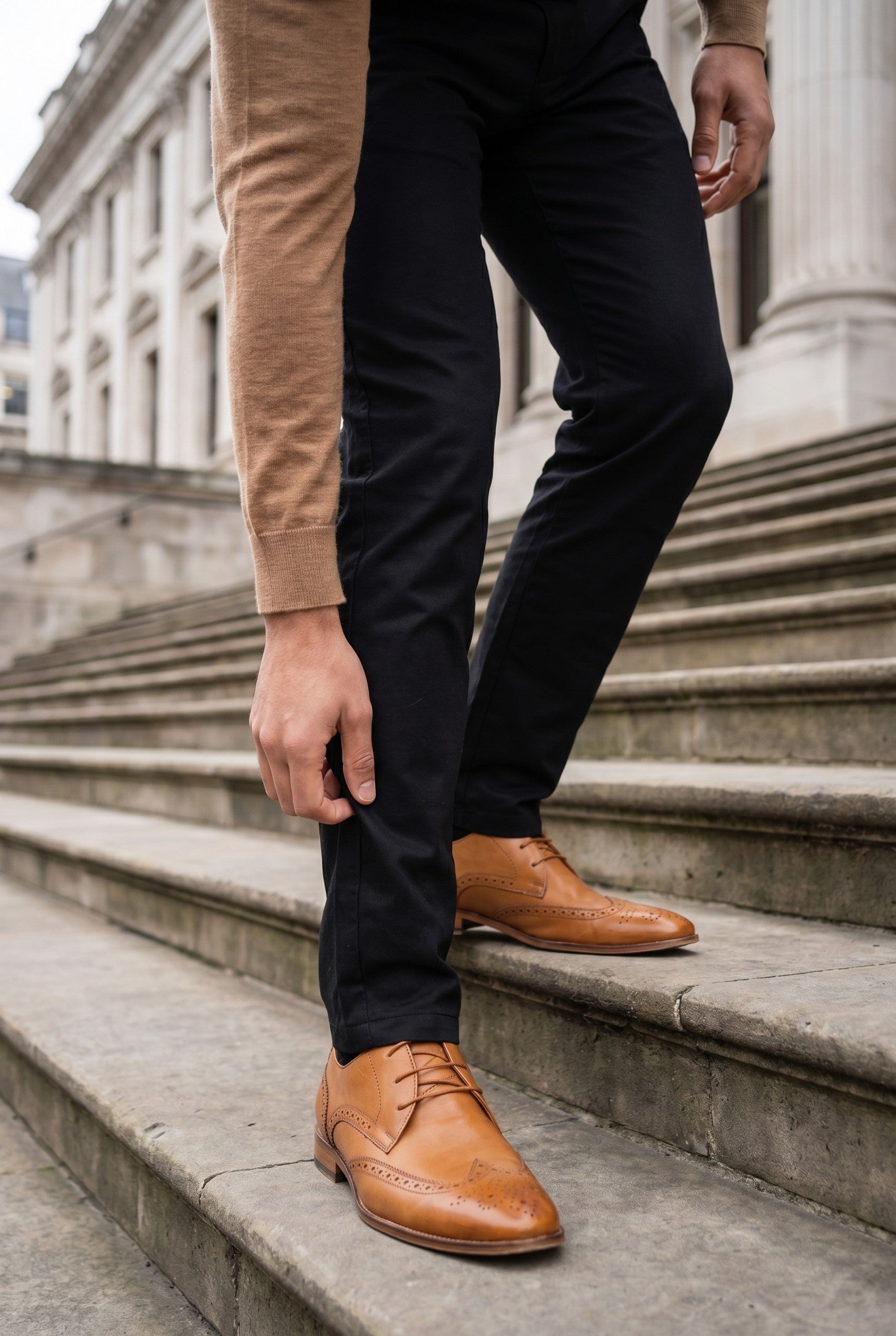 Men's Slim Tailored Chinos | Blackstone London