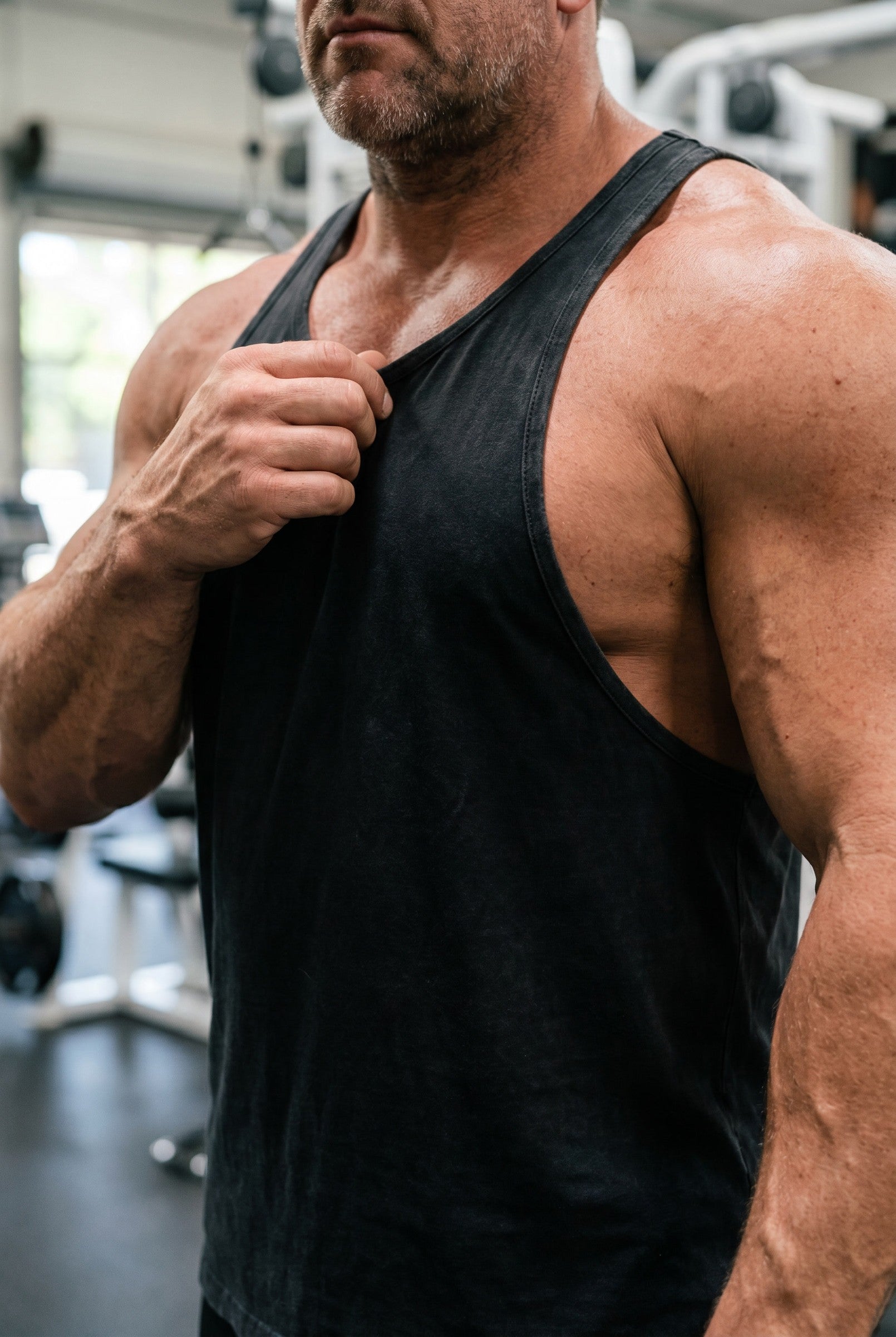 Men's Vintage Wash Singlet | Blackstone London