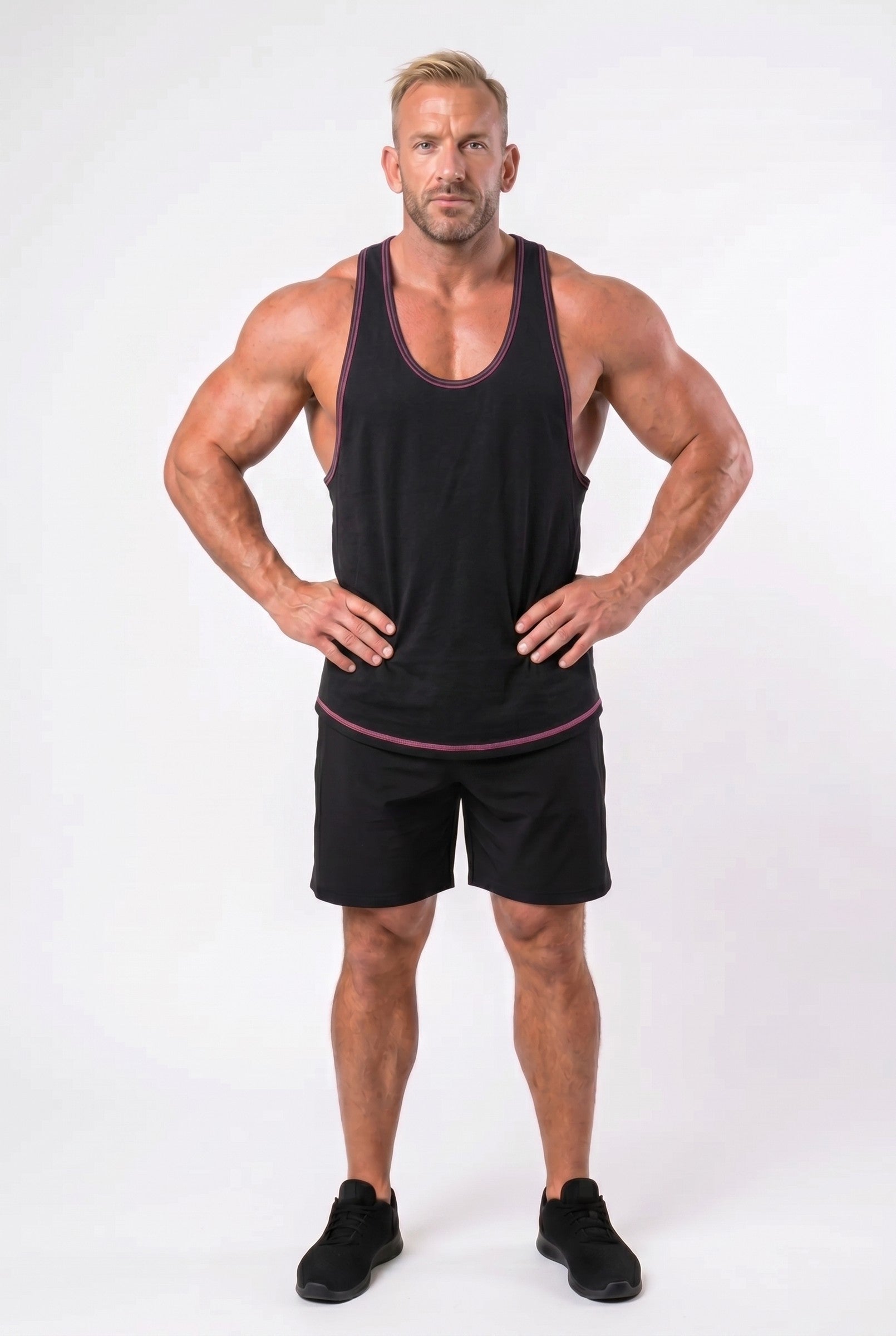 Men's Contrast Trim Stringer Singlet | Blackstone London