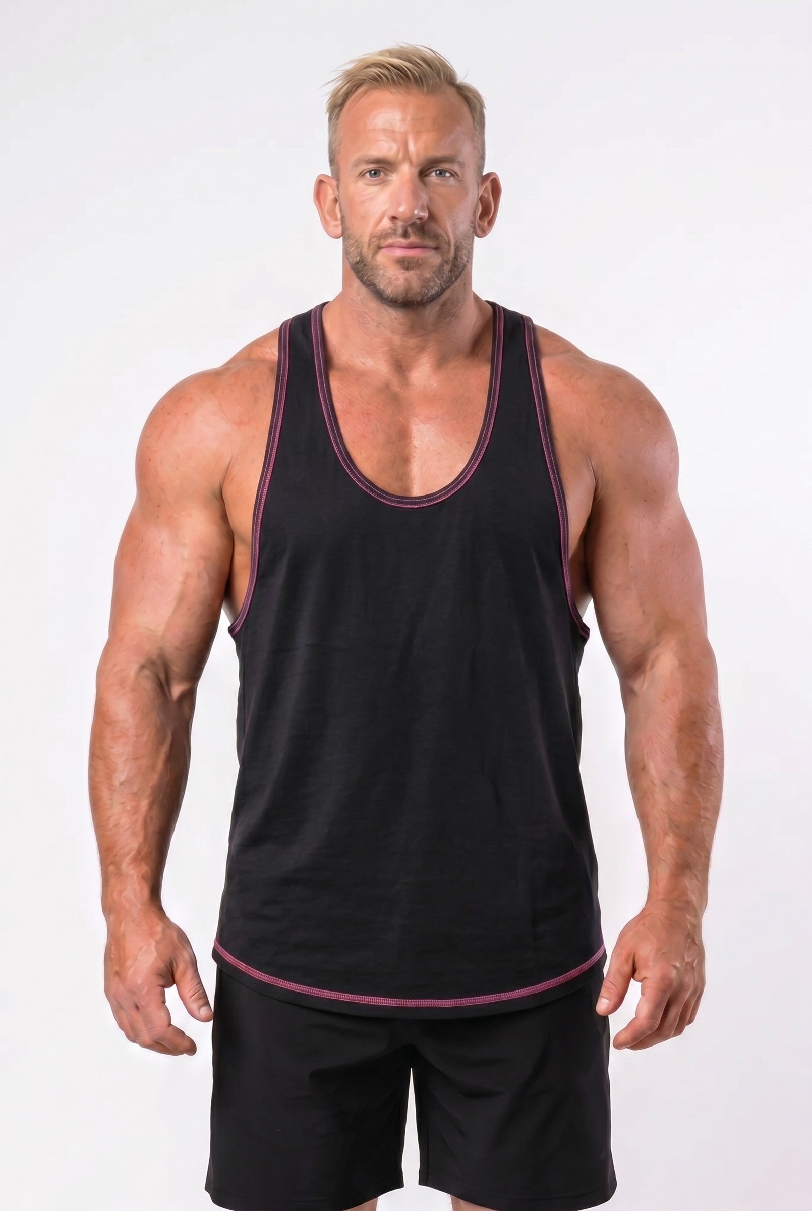 Men's Contrast Trim Stringer Singlet | Blackstone London