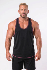 Men's Contrast Trim Stringer Singlet | Blackstone London