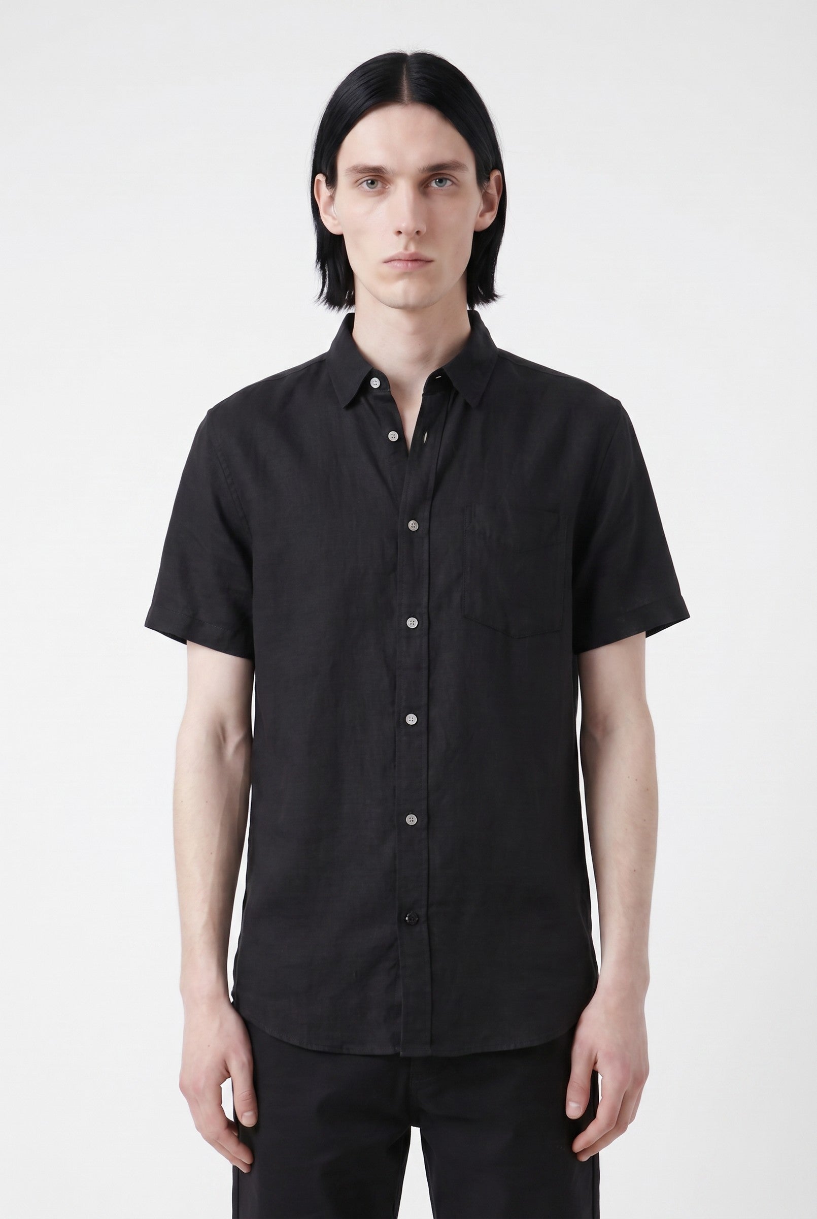 Men's Cotton Linen Short Sleeve Shirt | Blackstone London