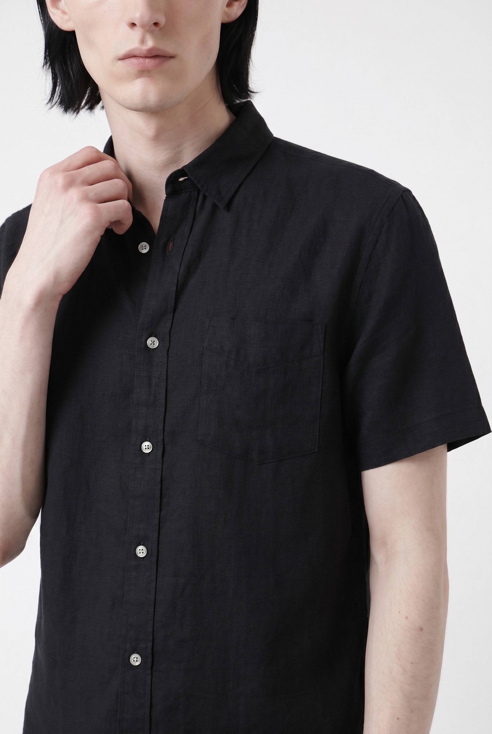 Men's Cotton Linen Short Sleeve Shirt | Blackstone London