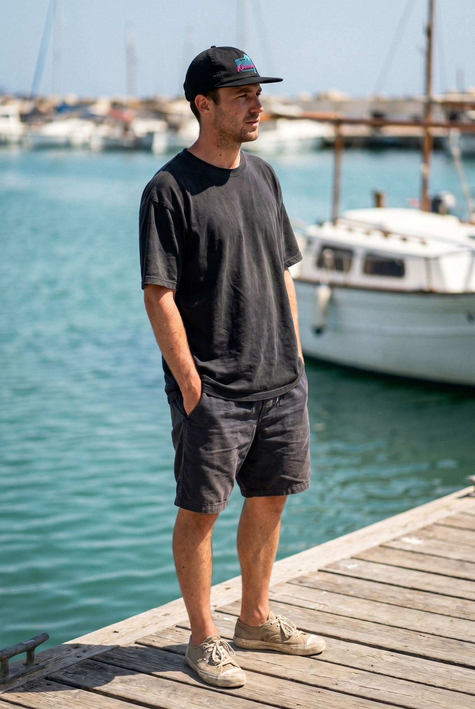 Men's Watersports Embroidered 5-Panel Cap | Blackstone London