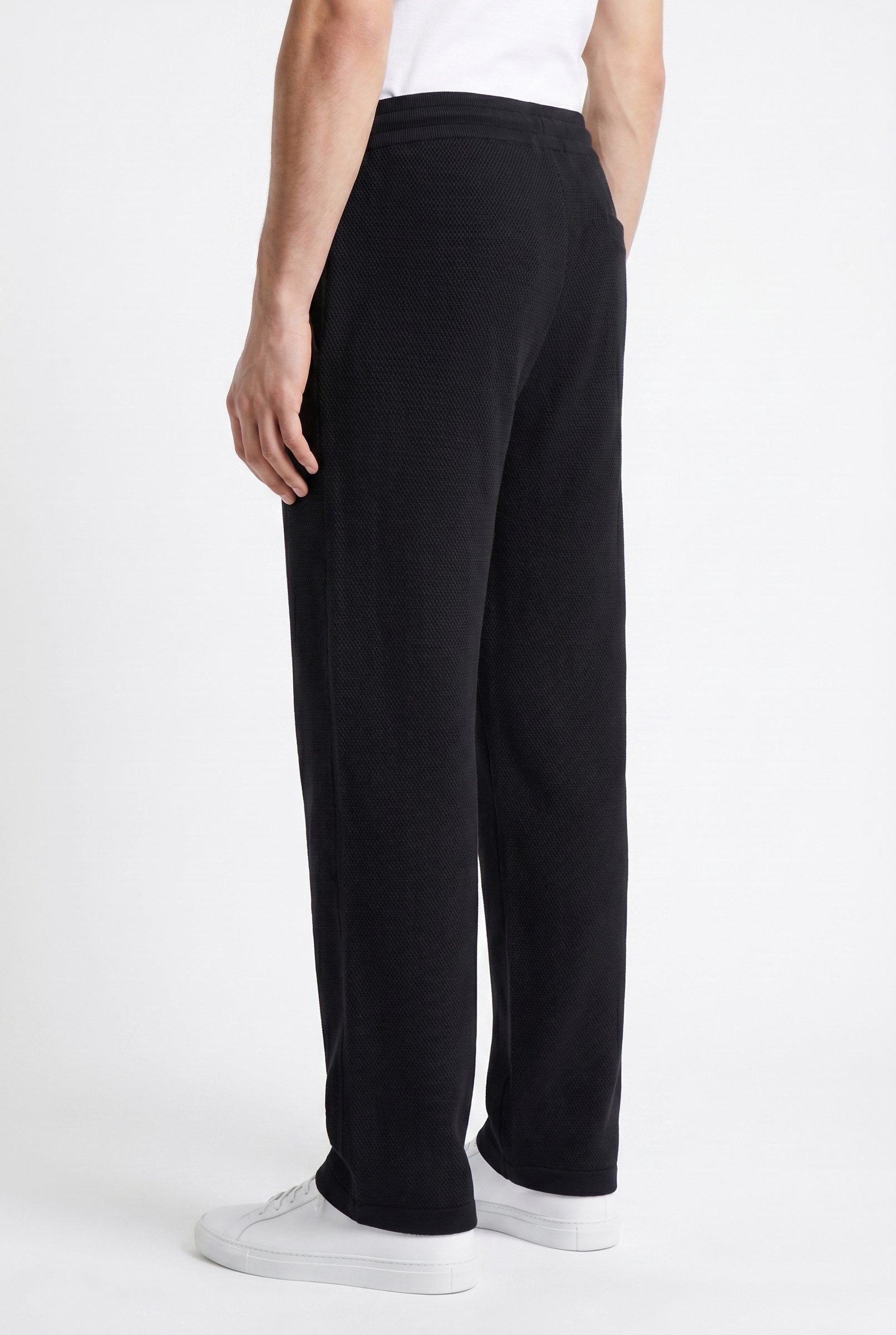 Men's Casual Drawstring Wide Leg Trousers | Blackstone London