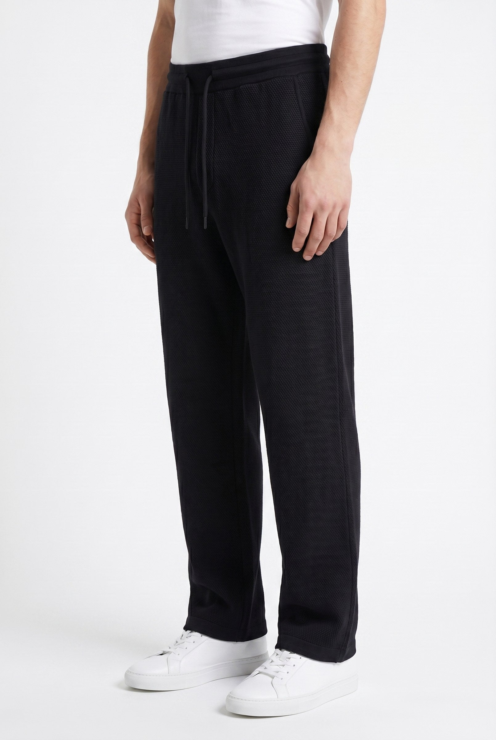 Men's Casual Drawstring Wide Leg Trousers | Blackstone London