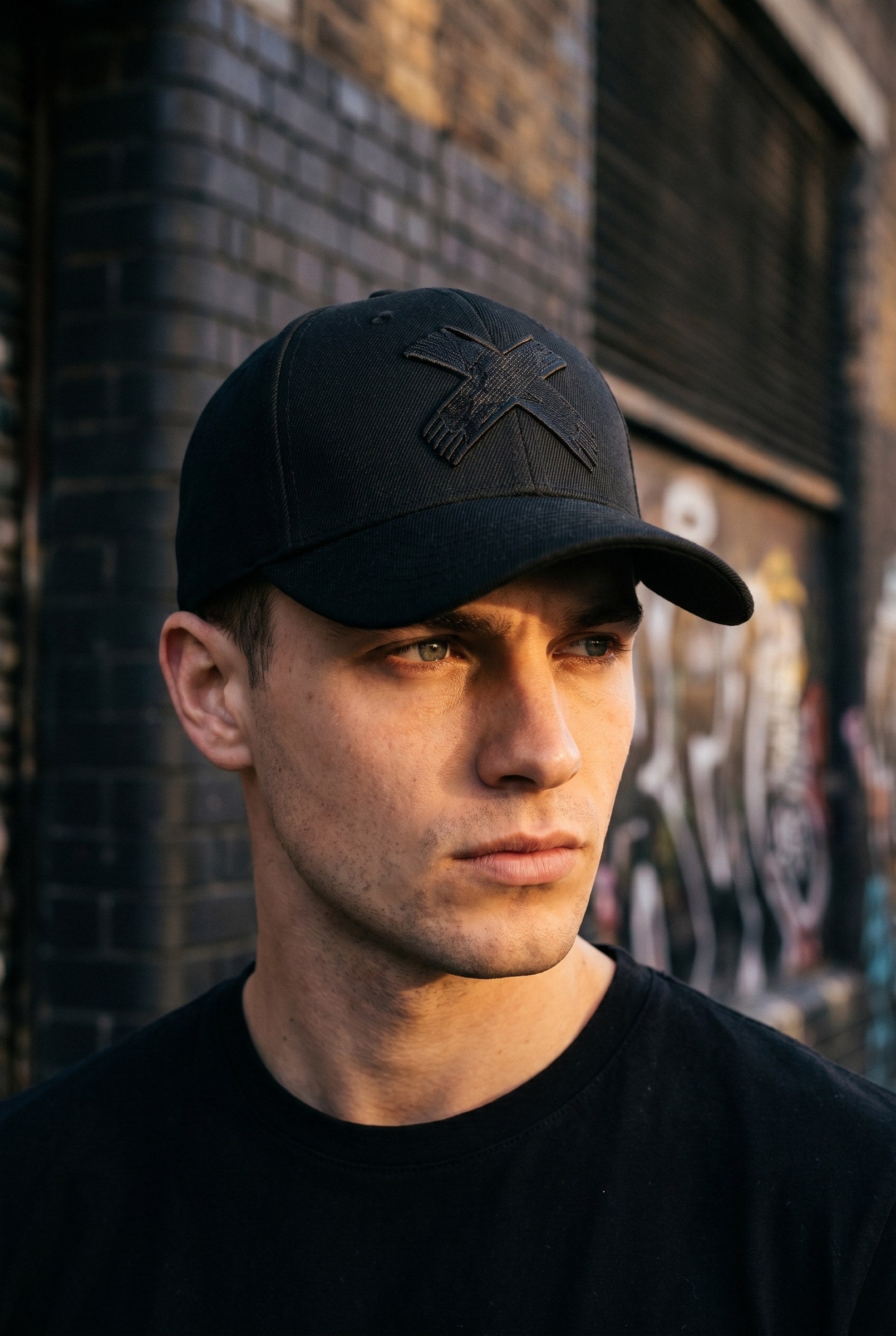 Men's Cross X Embroidered Cap | Blackstone London
