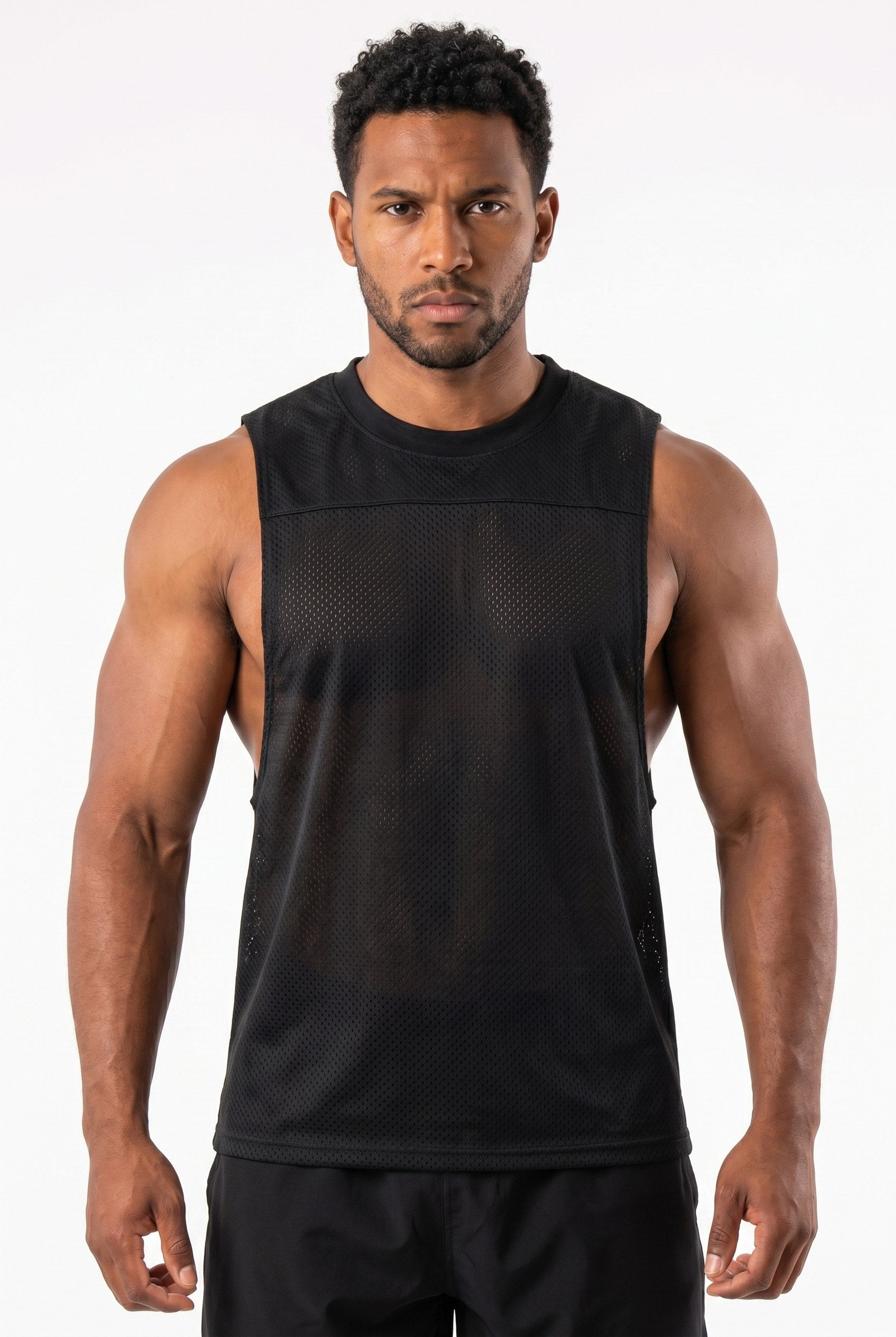 Men's Mesh Flex Muscle Tank Top | Blackstone London