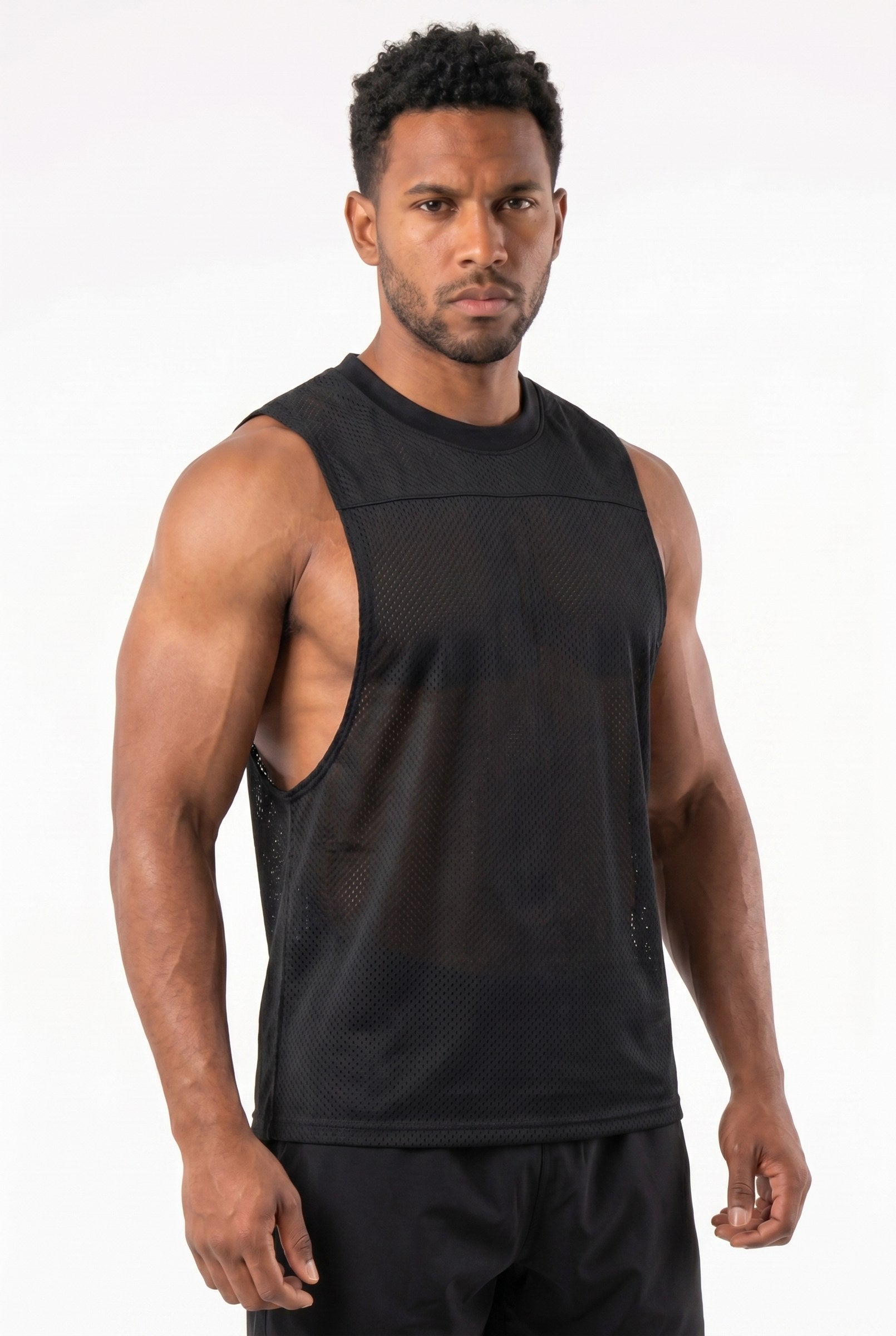 Men's Mesh Flex Muscle Tank Top | Blackstone London