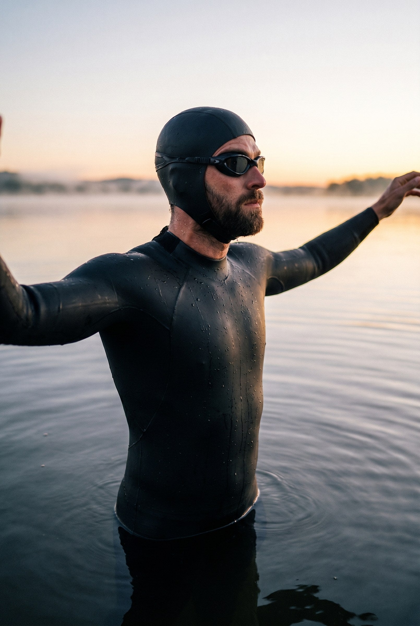 Men's Neoprene Heat Tech Swim Cap | Blackstone London