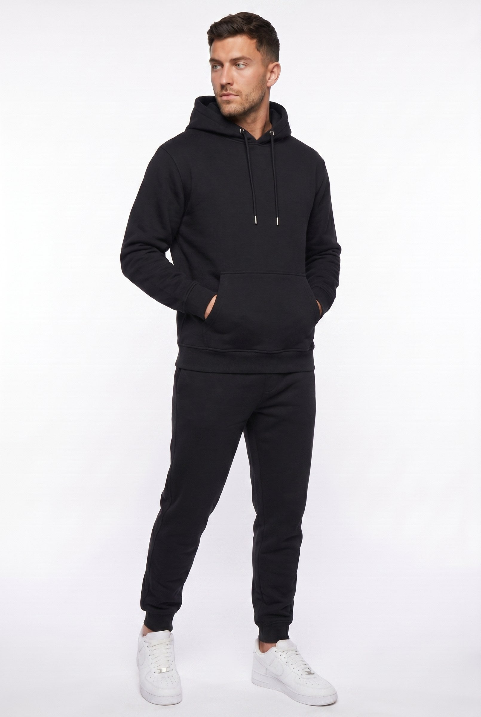 Men's Fundamental Fleece Pullover Hoodie | Blackstone London