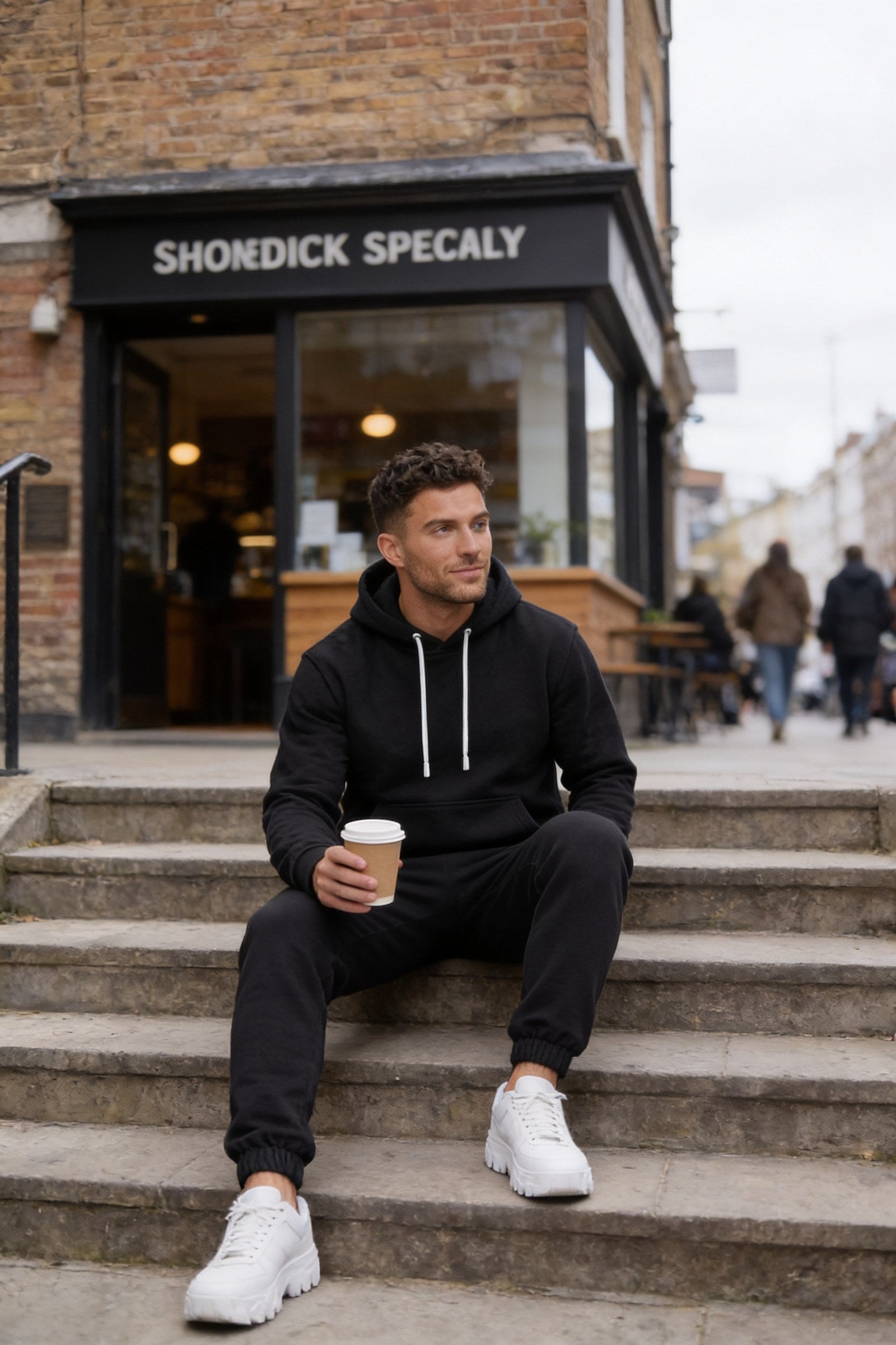 Men's Fundamental Fleece Pullover Hoodie | Blackstone London