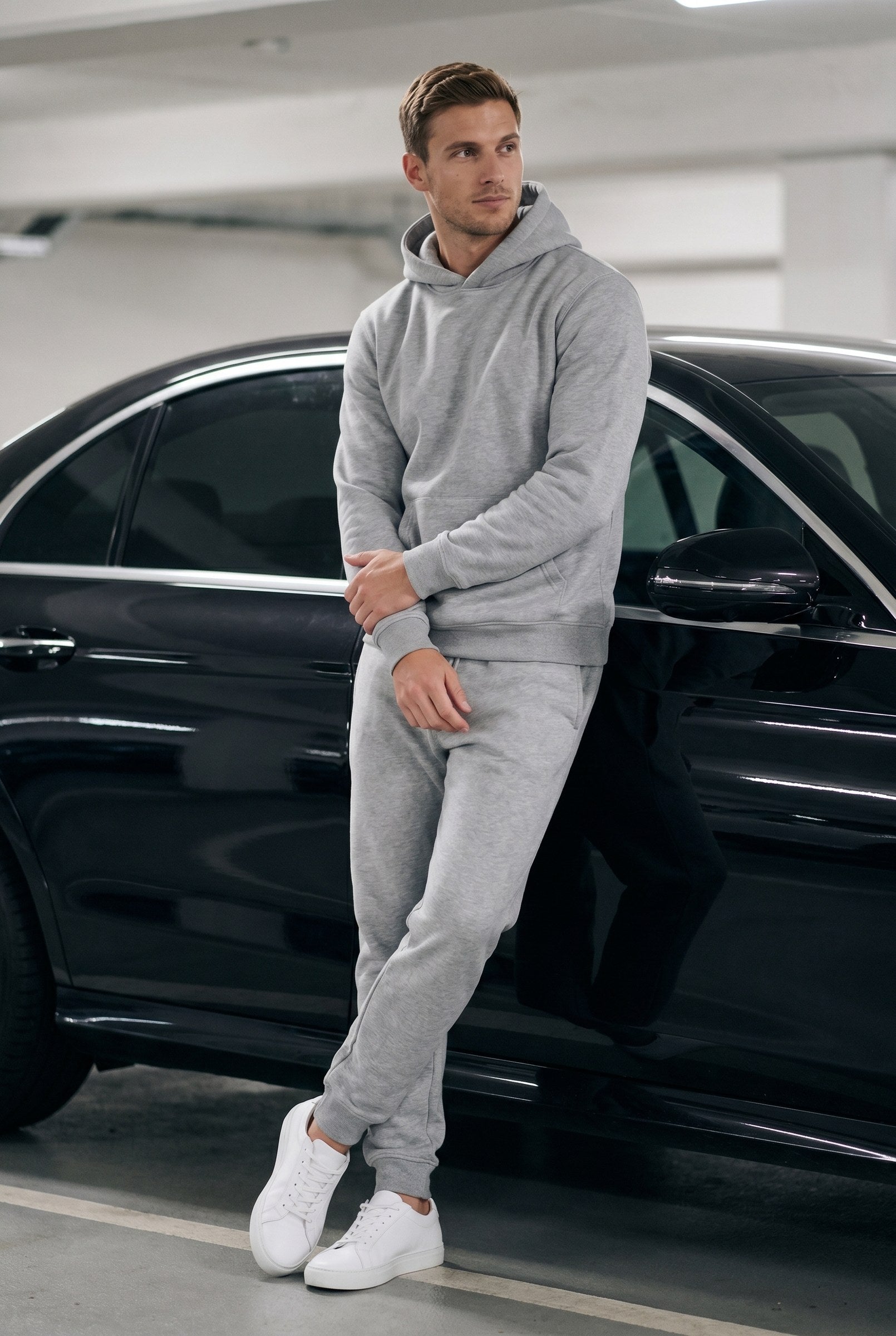 Men's Fundamental Fleece Tapered Joggers | Blackstone London