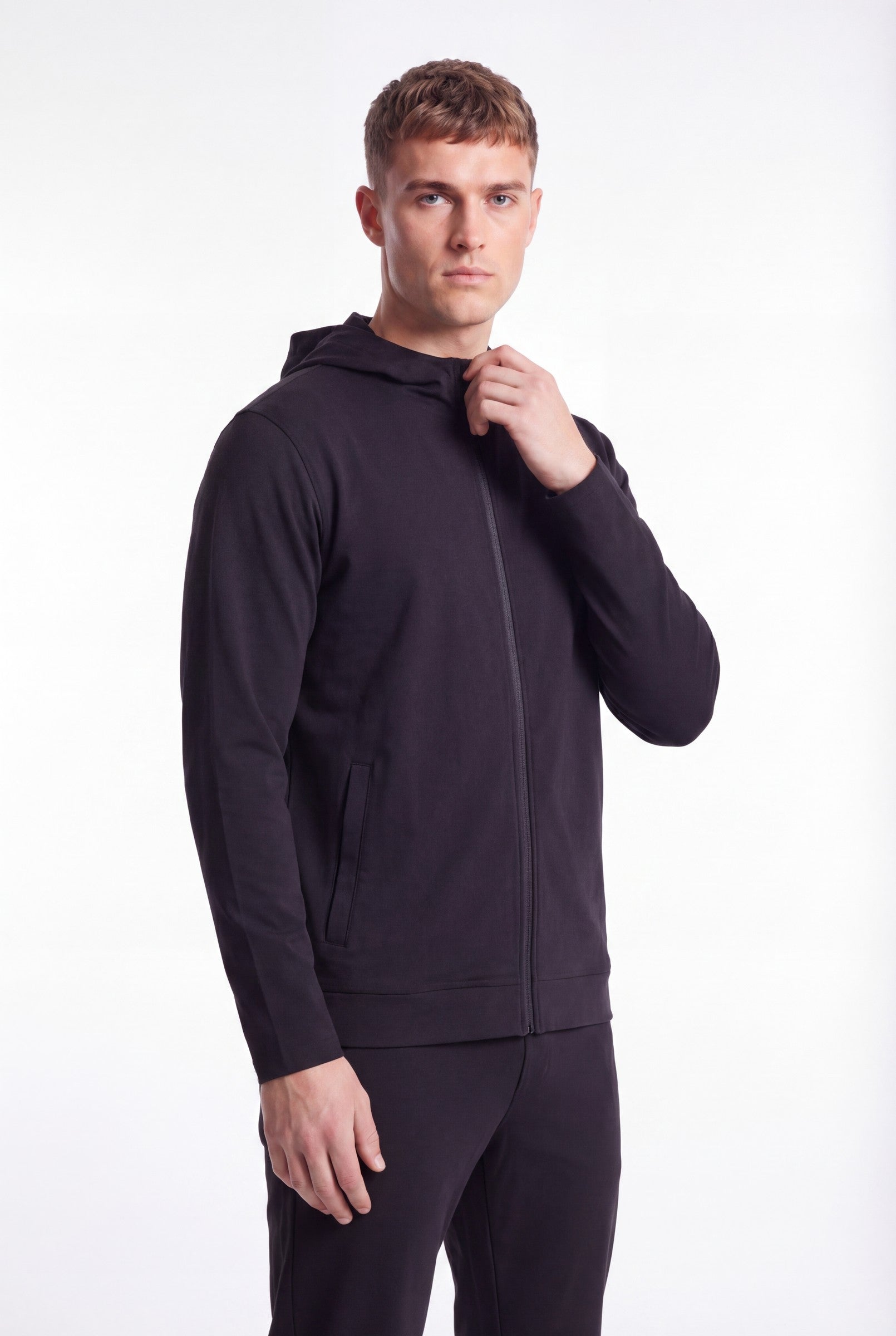 Men's Soft Knit Hooded Jacket | Blackstone London