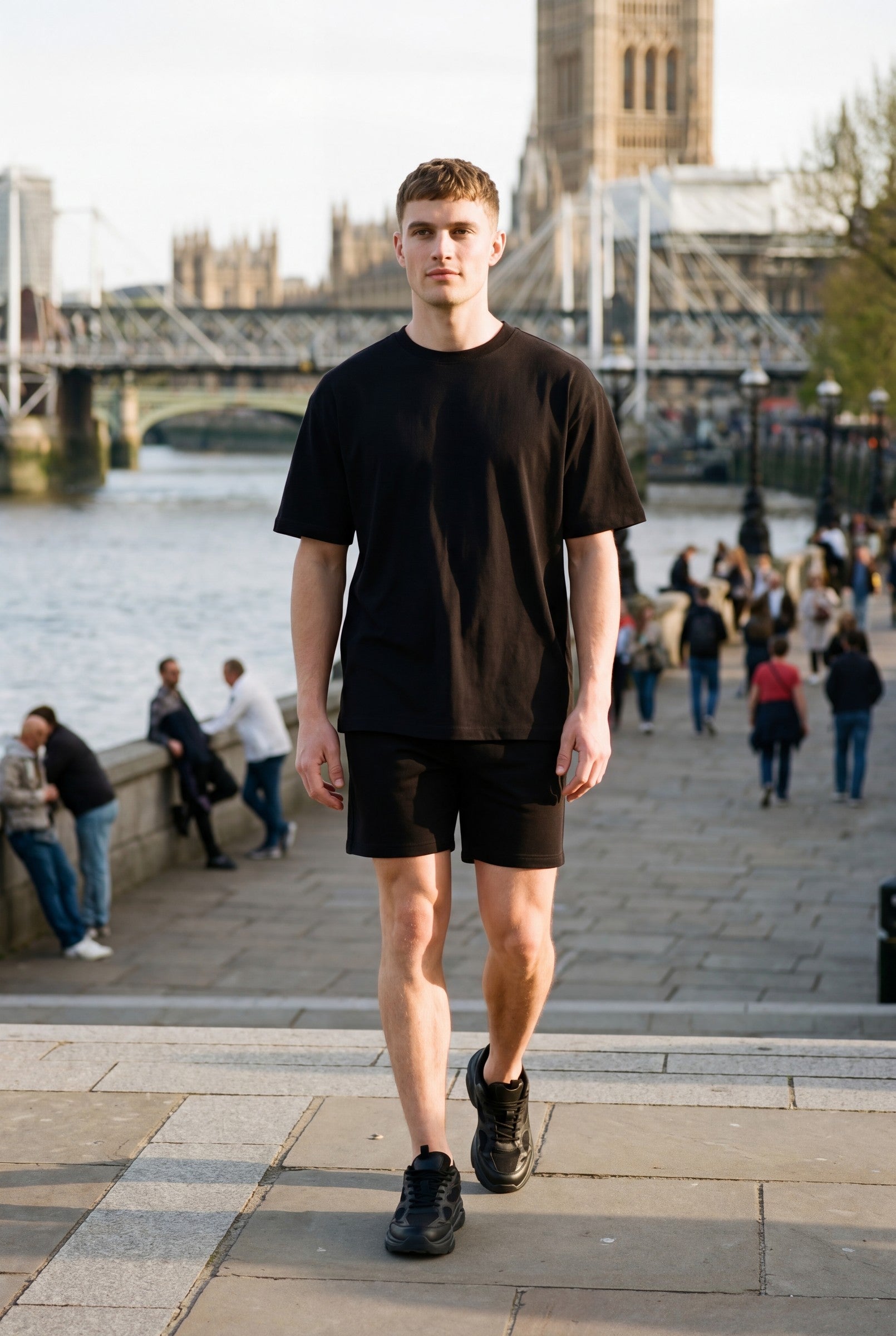 Men's Relaxed Knit Shorts | Blackstone London