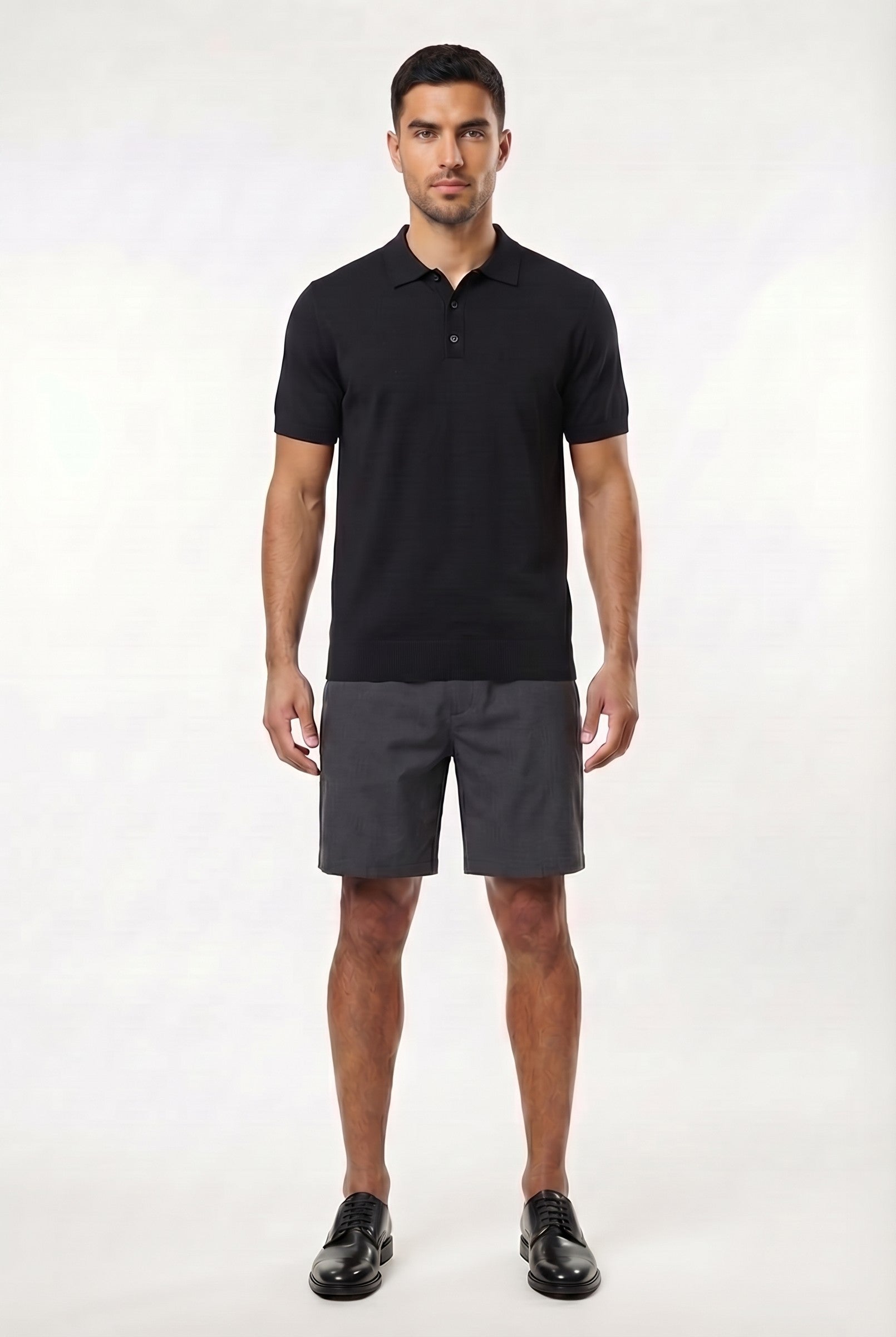 Men's Fine Knit Polo Shirt | Blackstone London