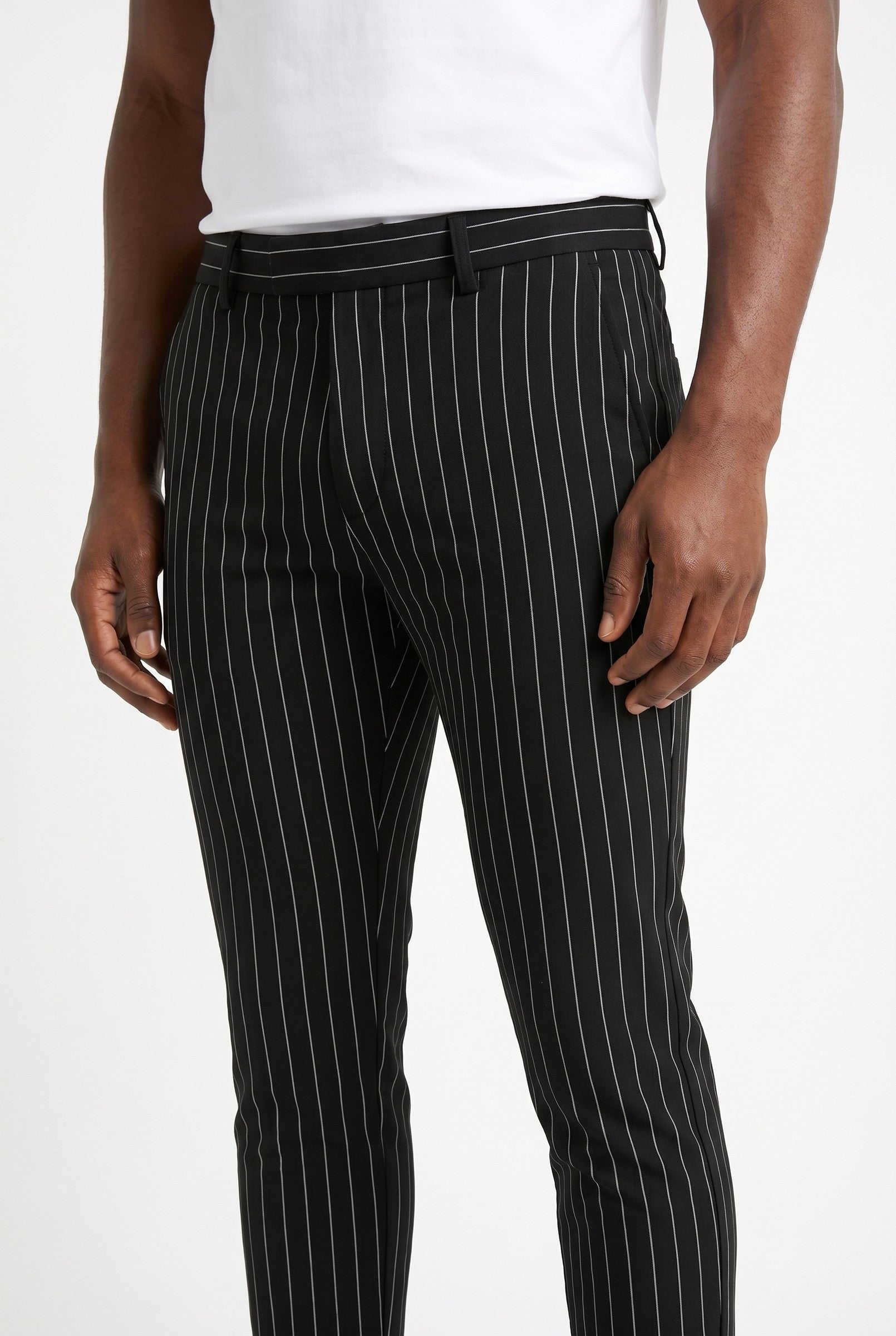 Men's Signature Half Belt Trousers | Blackstone London