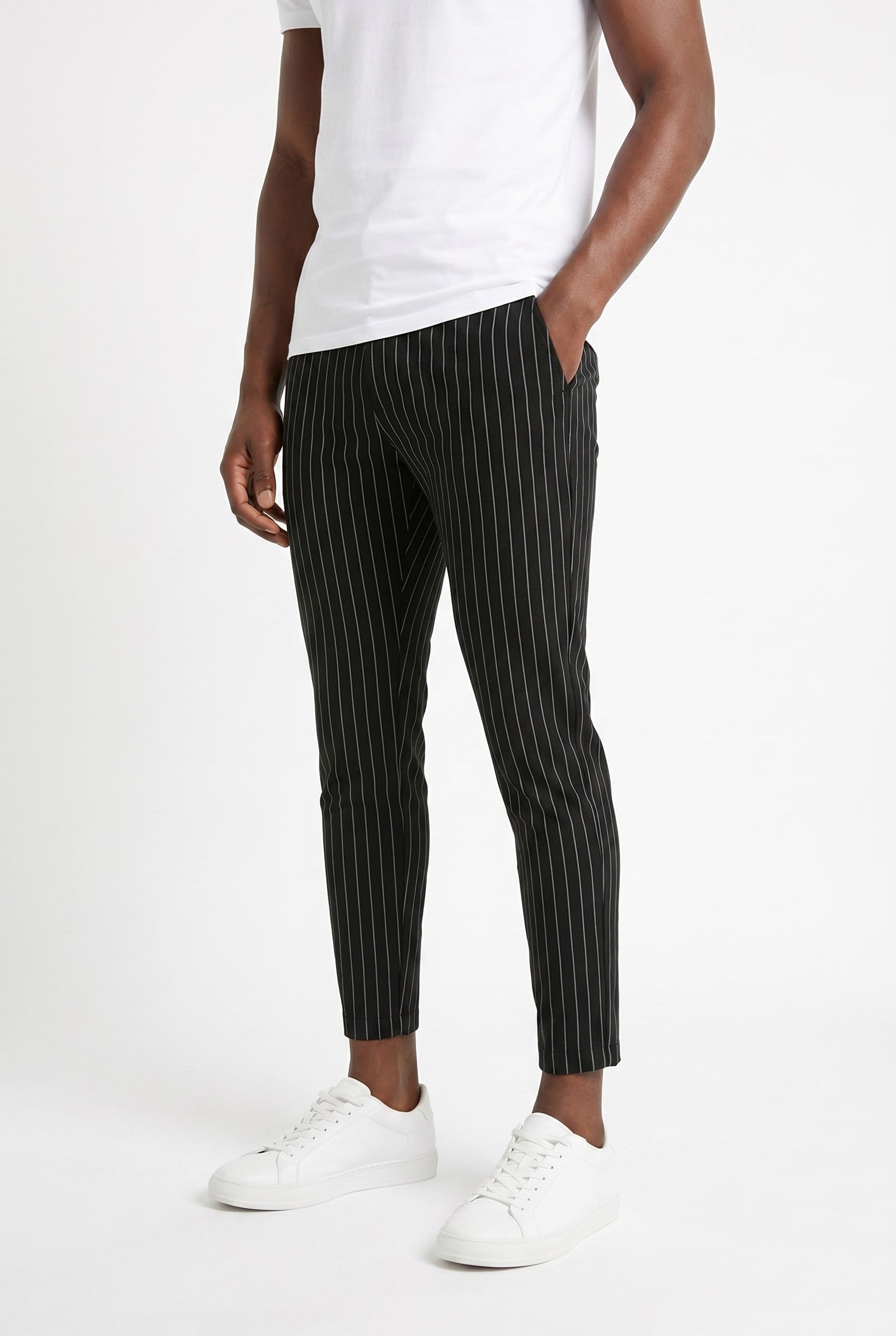Men's Signature Half Belt Trousers | Blackstone London