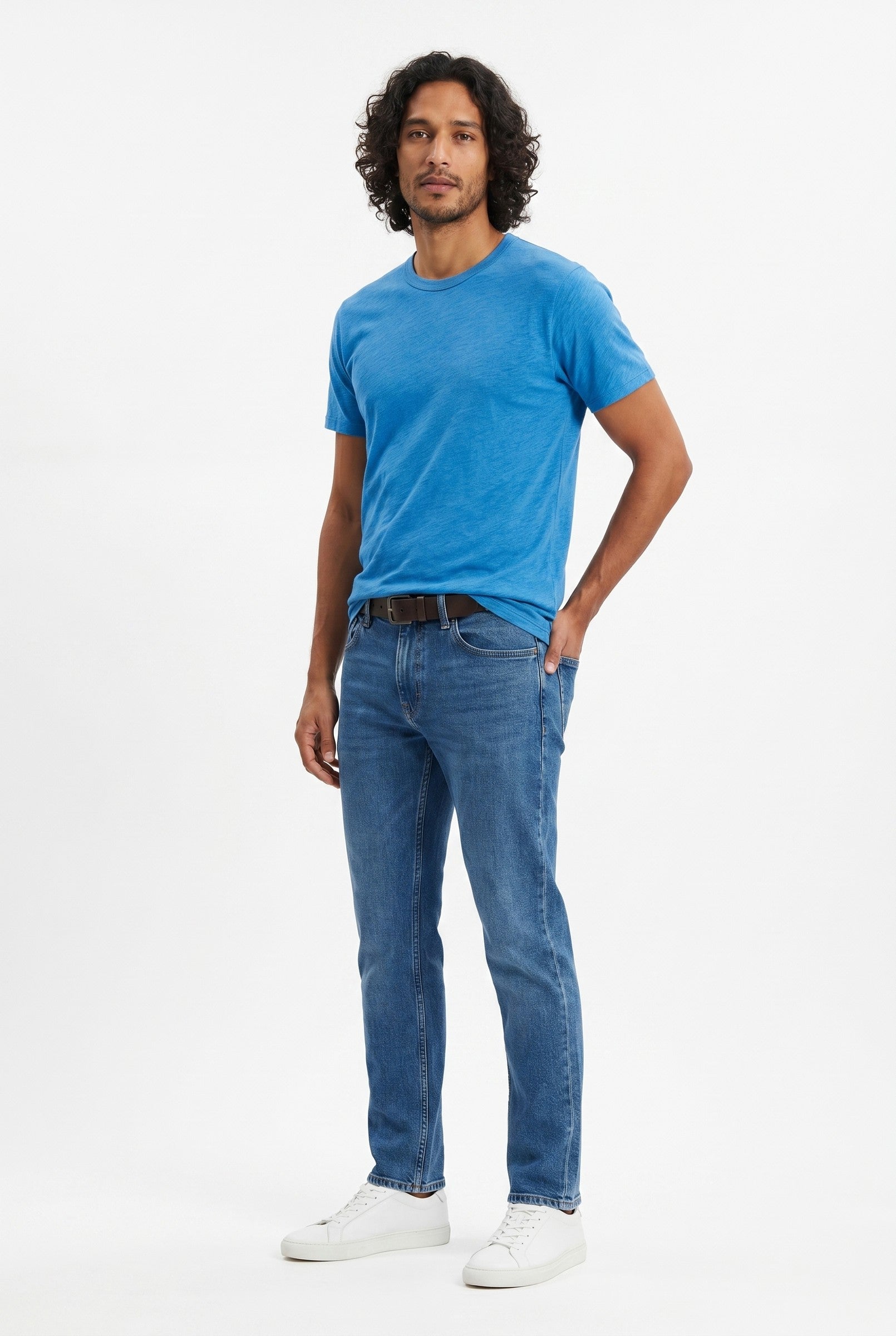 Men's Midweight Cotton Crew Neck T-Shirt | Blackstone London