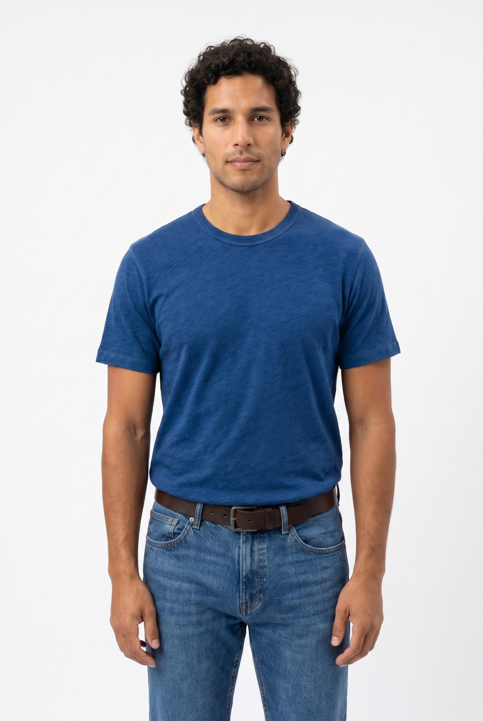 Men's Midweight Cotton Crew Neck T-Shirt | Blackstone London