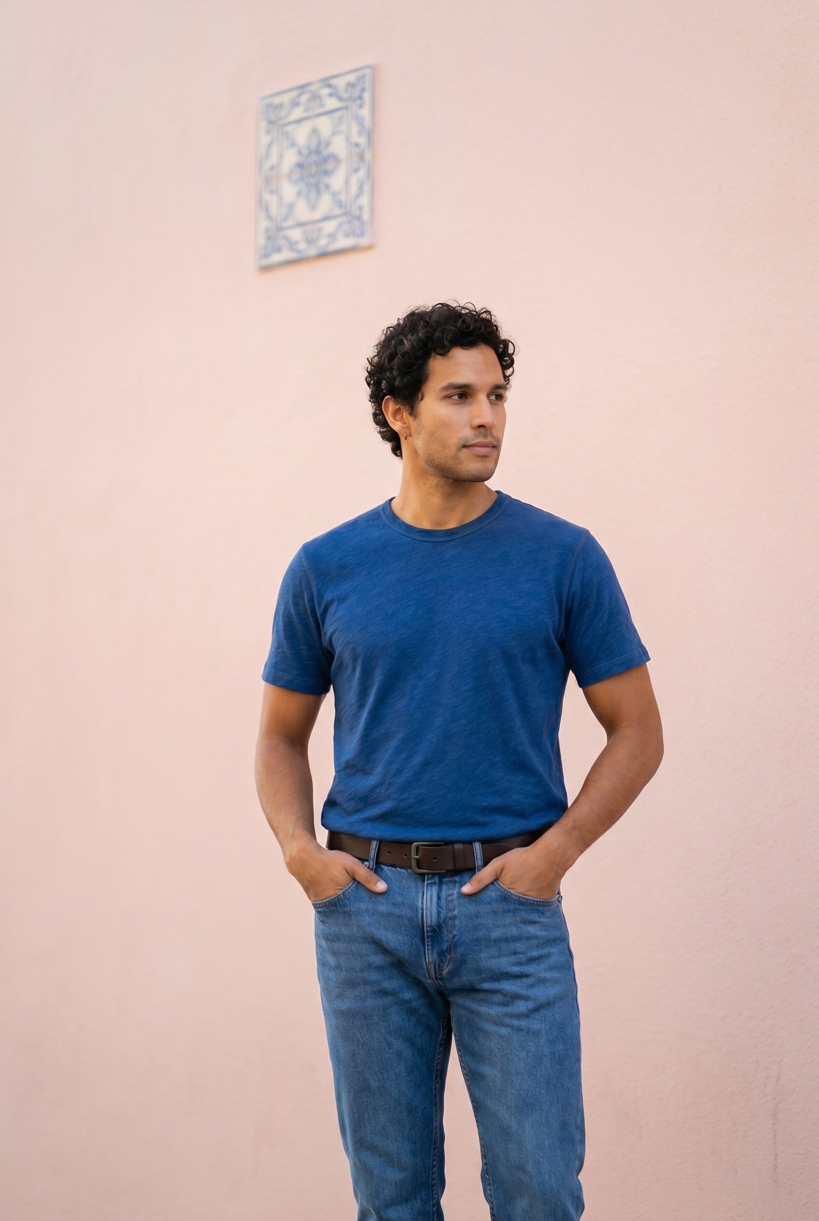 Men's Midweight Cotton Crew Neck T-Shirt | Blackstone London
