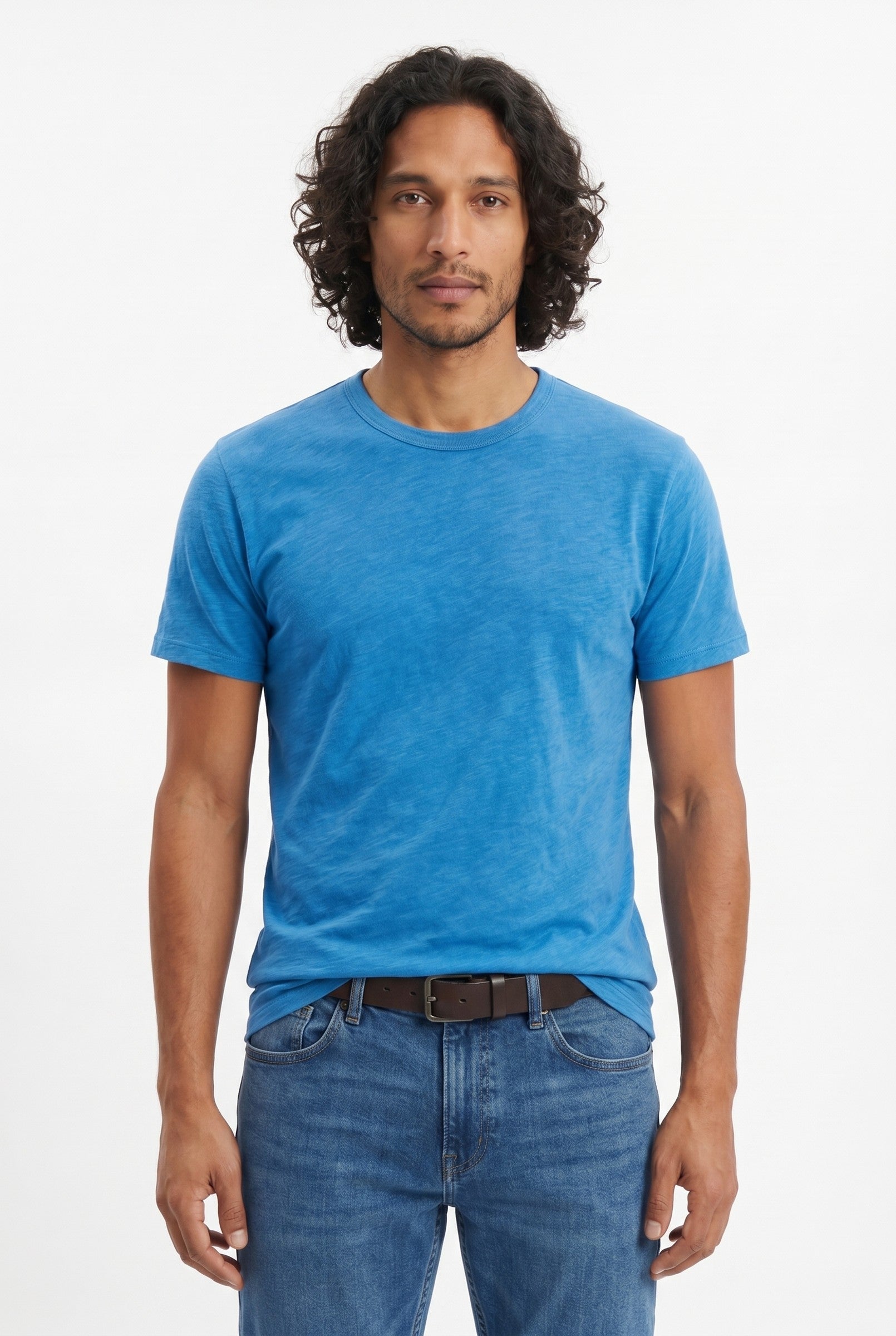 Men's Midweight Cotton Crew Neck T-Shirt | Blackstone London
