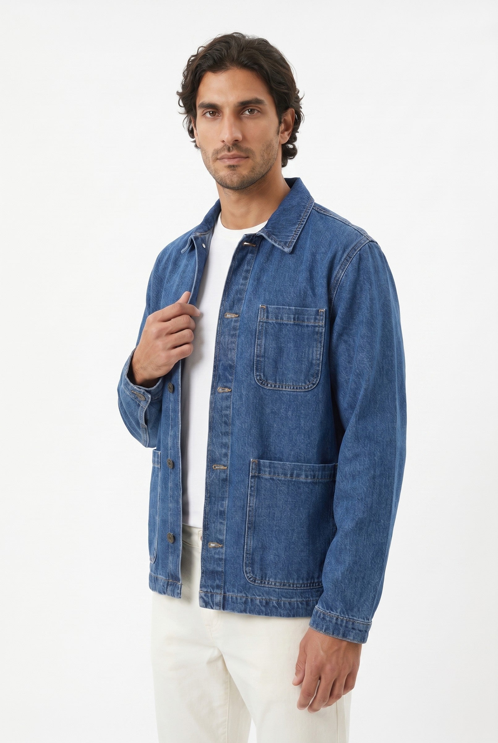 Men's Vintage Wash Chore Jacket | Blackstone London