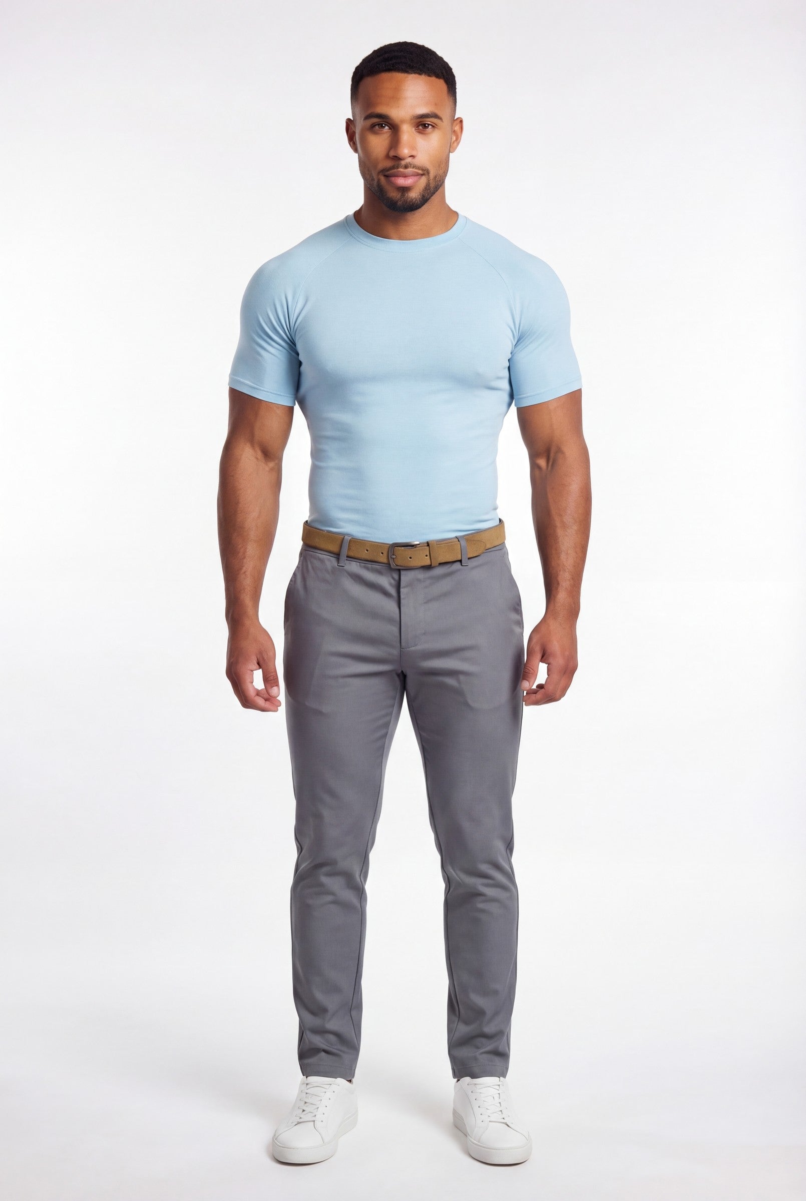 Men's Muscle Fit Crewneck T-Shirt | Blackstone London