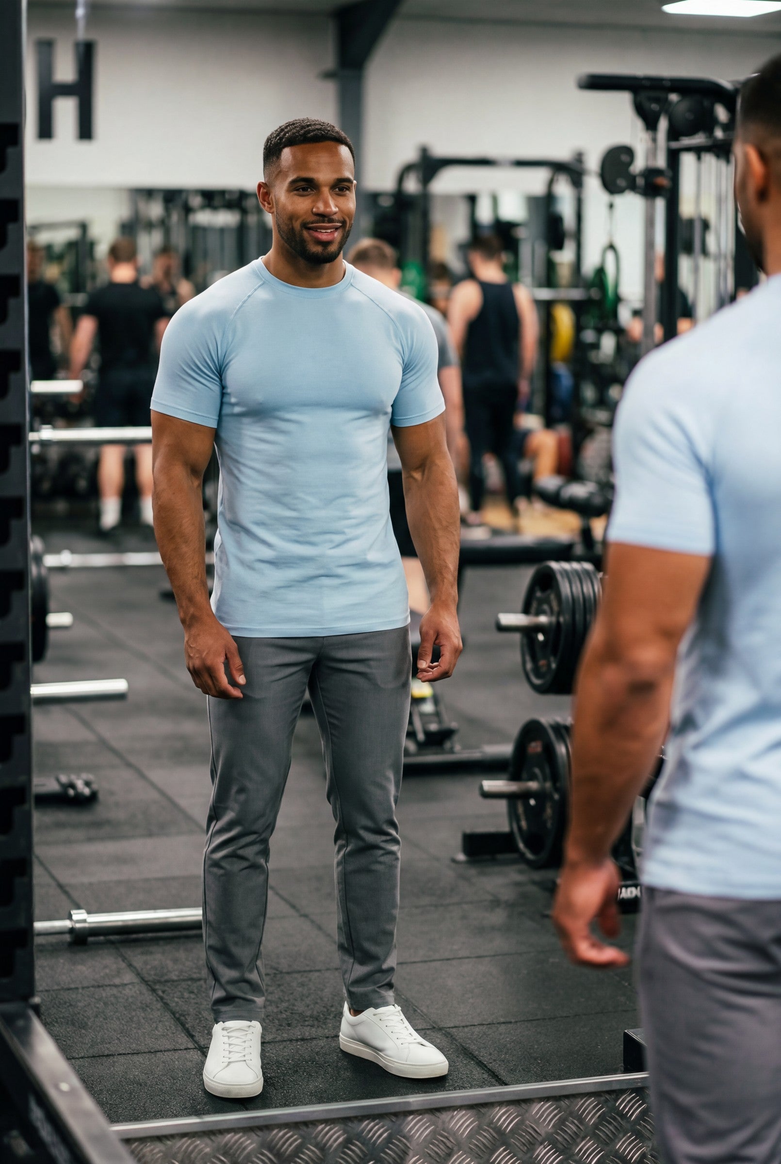 Men's Muscle Fit Crewneck T-Shirt | Blackstone London