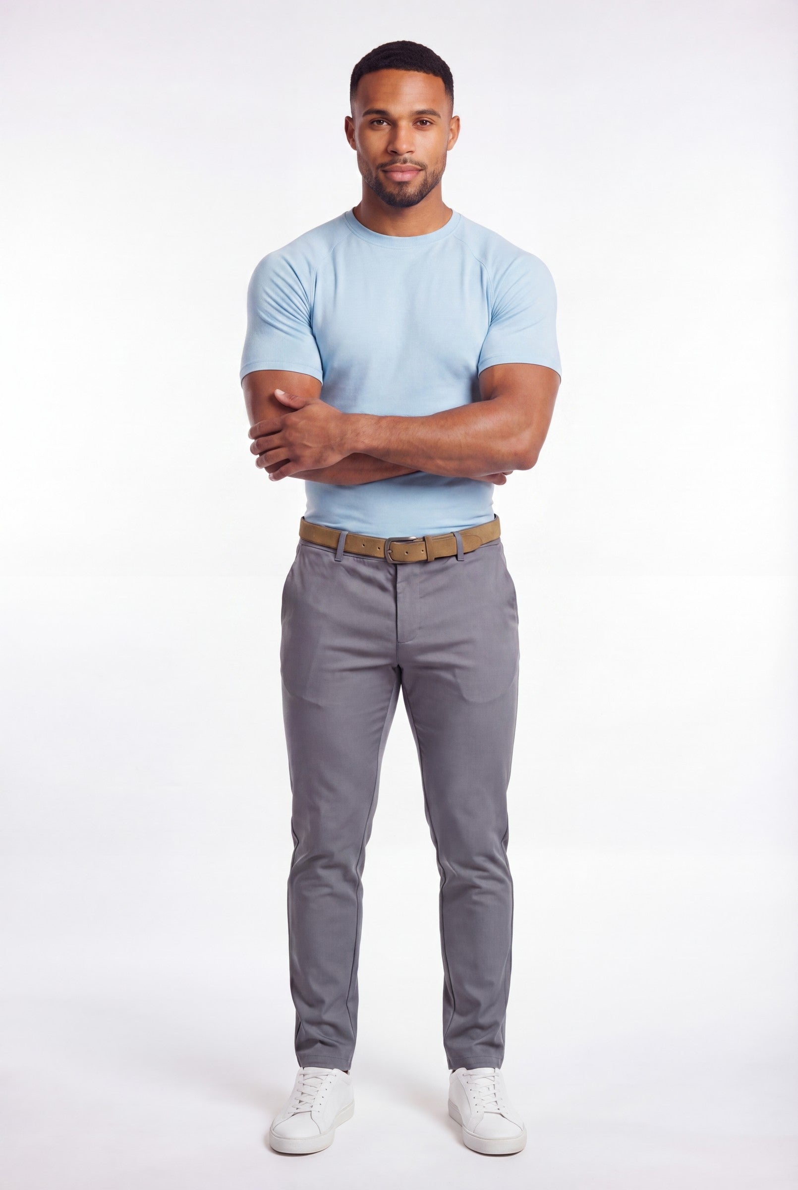 Men's Muscle Fit Crewneck T-Shirt | Blackstone London