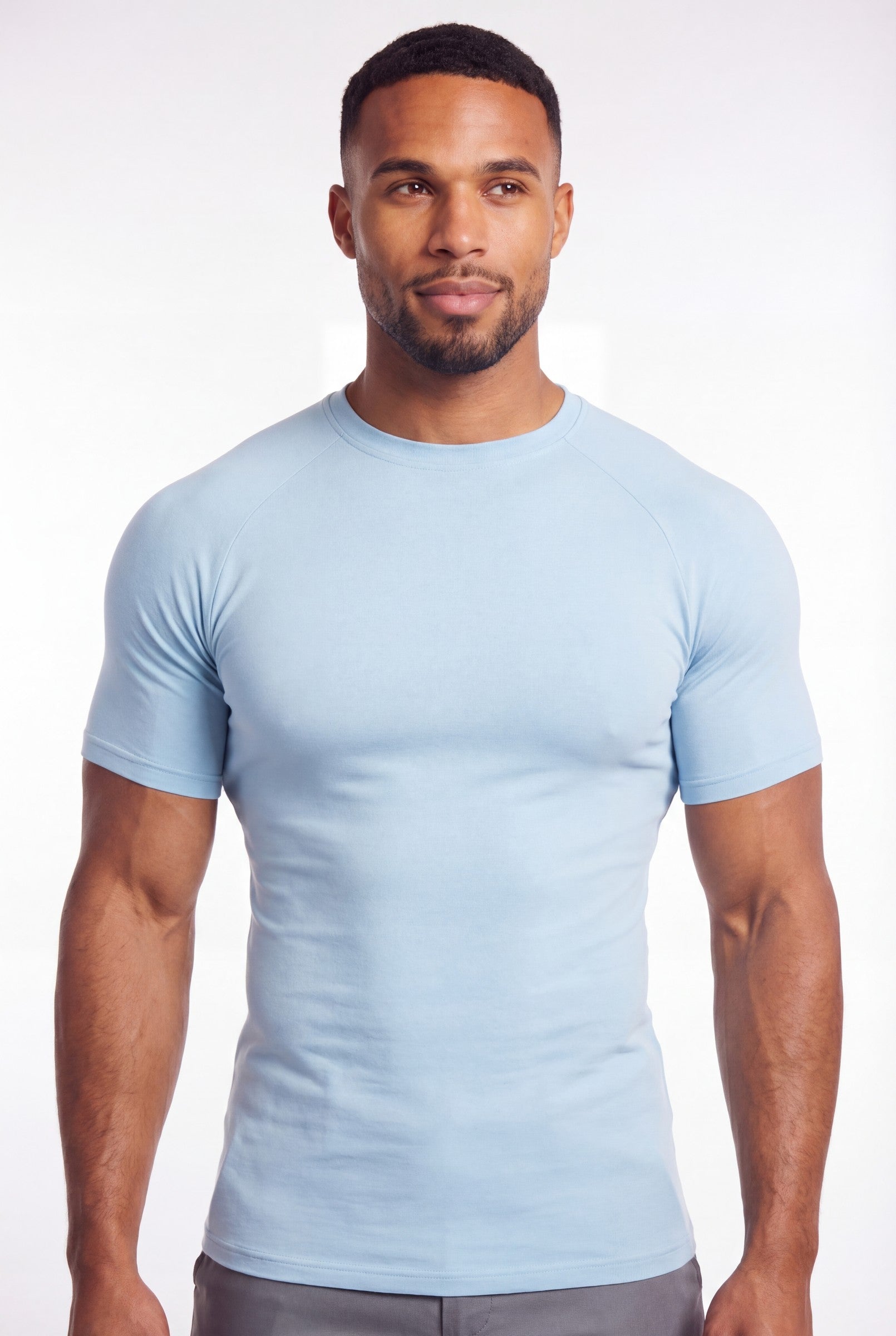 Men's Muscle Fit Crewneck T-Shirt | Blackstone London