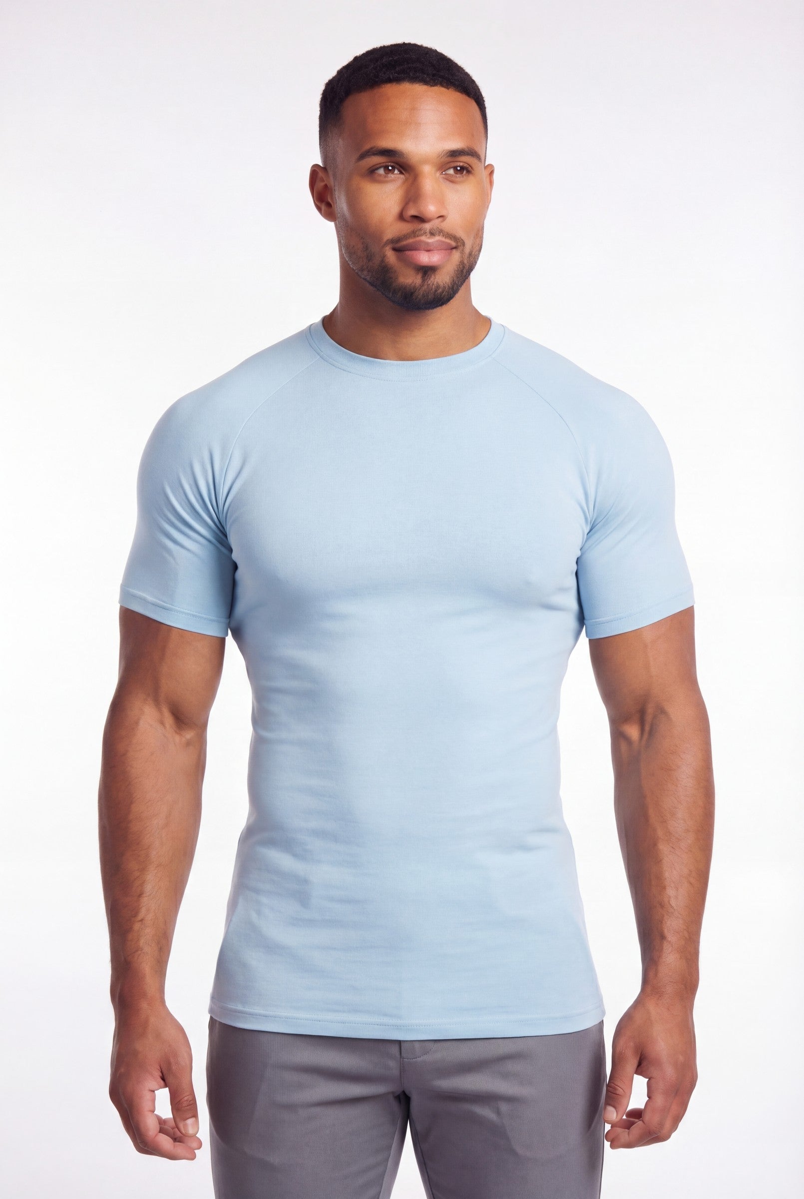 Men's Muscle Fit Crewneck T-Shirt | Blackstone London