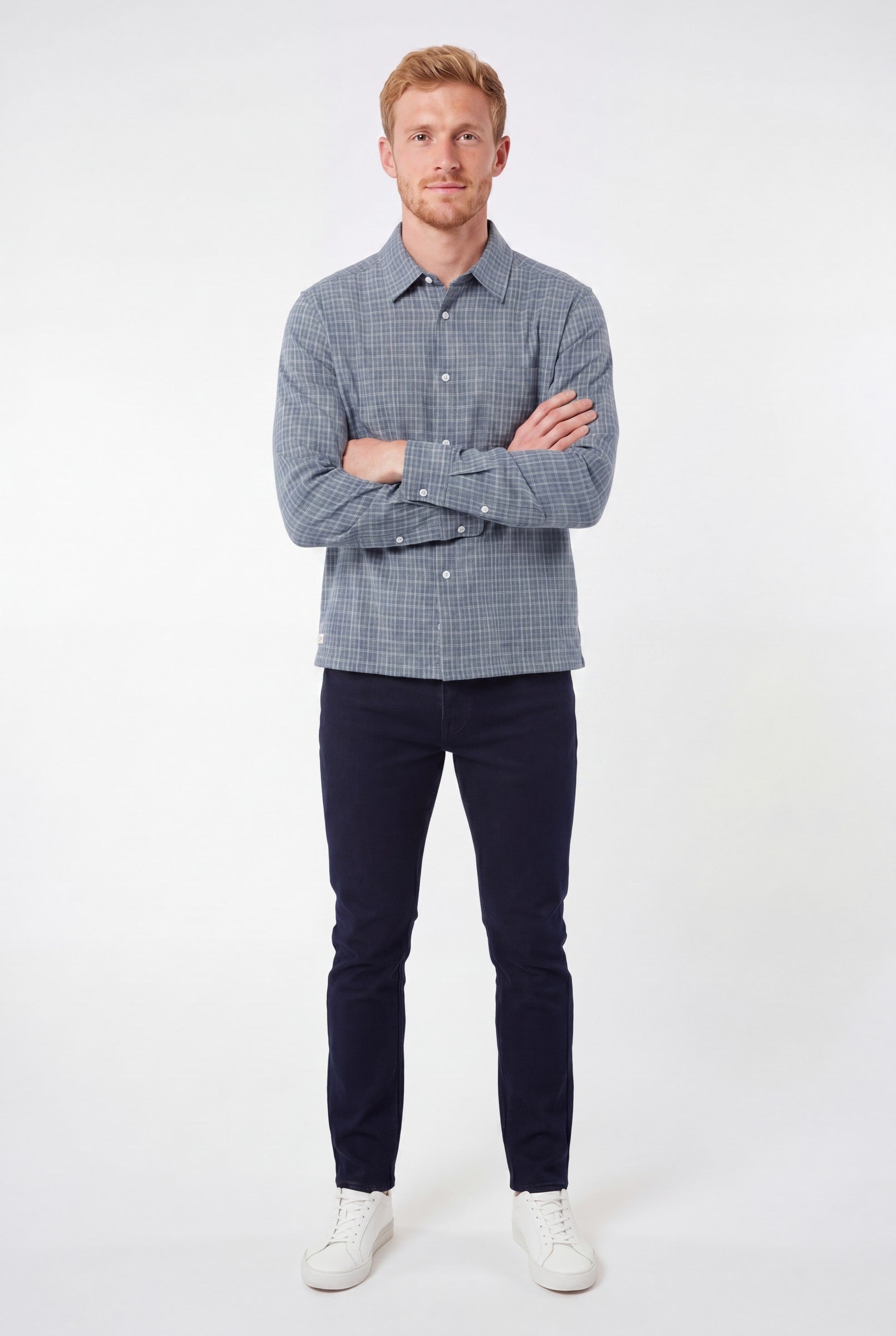 Men's Cotton Checked Boxy Shirt | Blackstone London