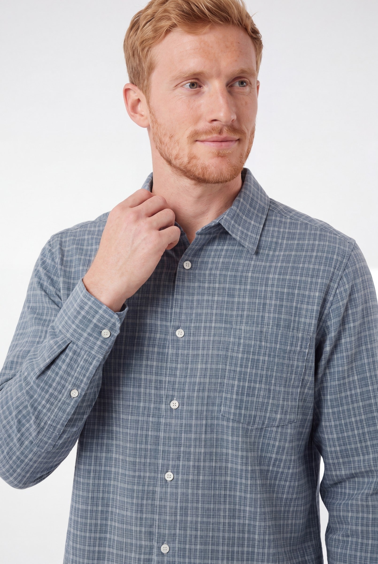 Men's Cotton Checked Boxy Shirt | Blackstone London