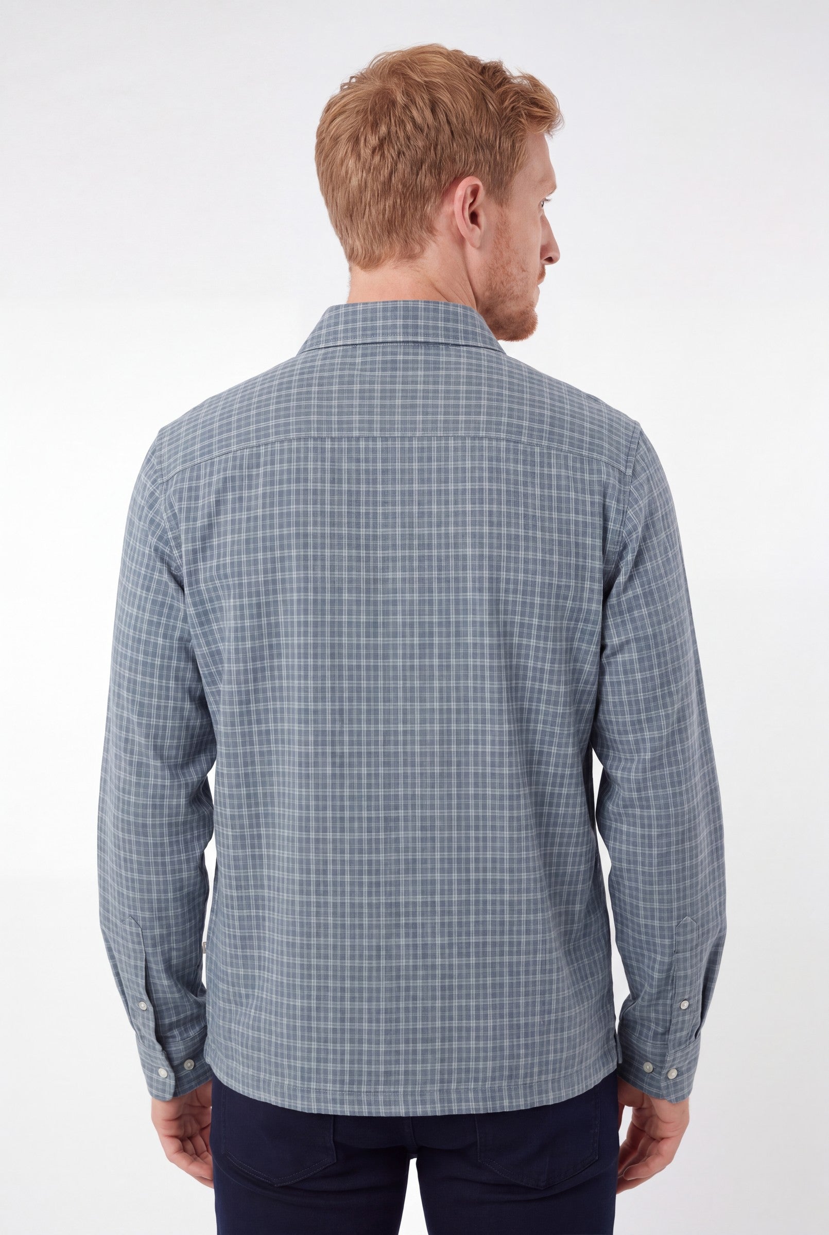 Men's Cotton Checked Boxy Shirt | Blackstone London