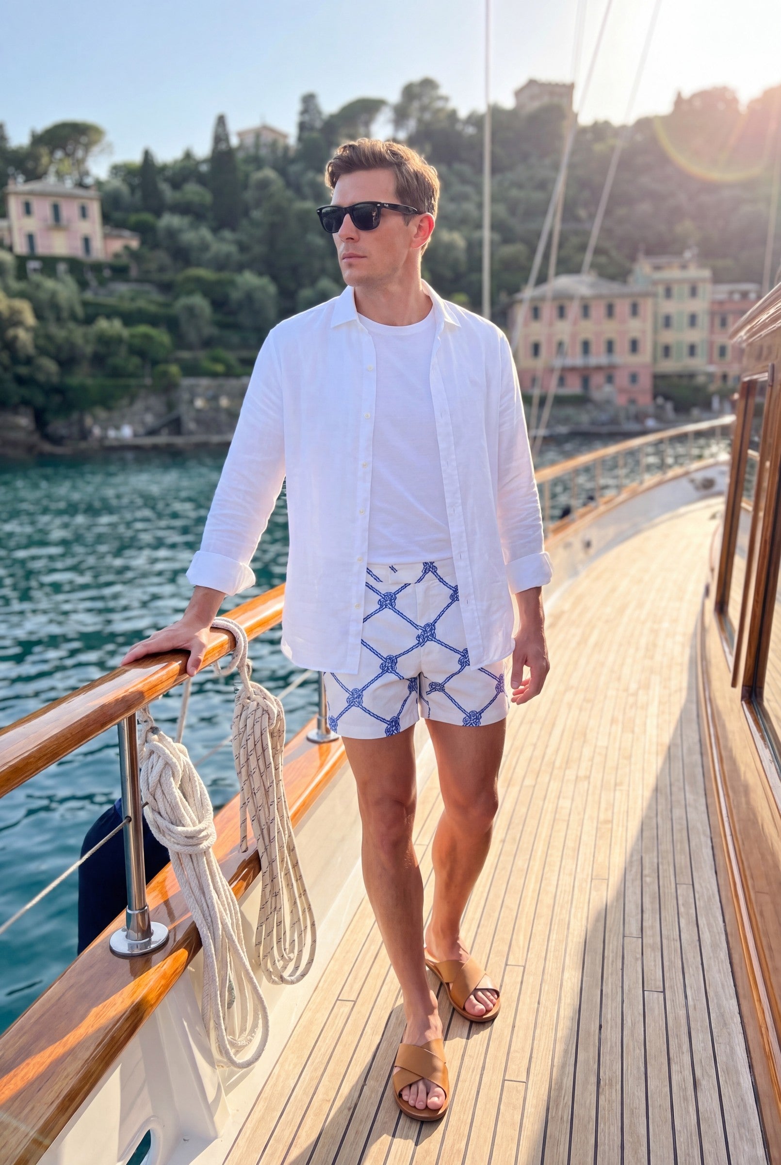 Men's Amalfi Tailored Swim Shorts | Blackstone London