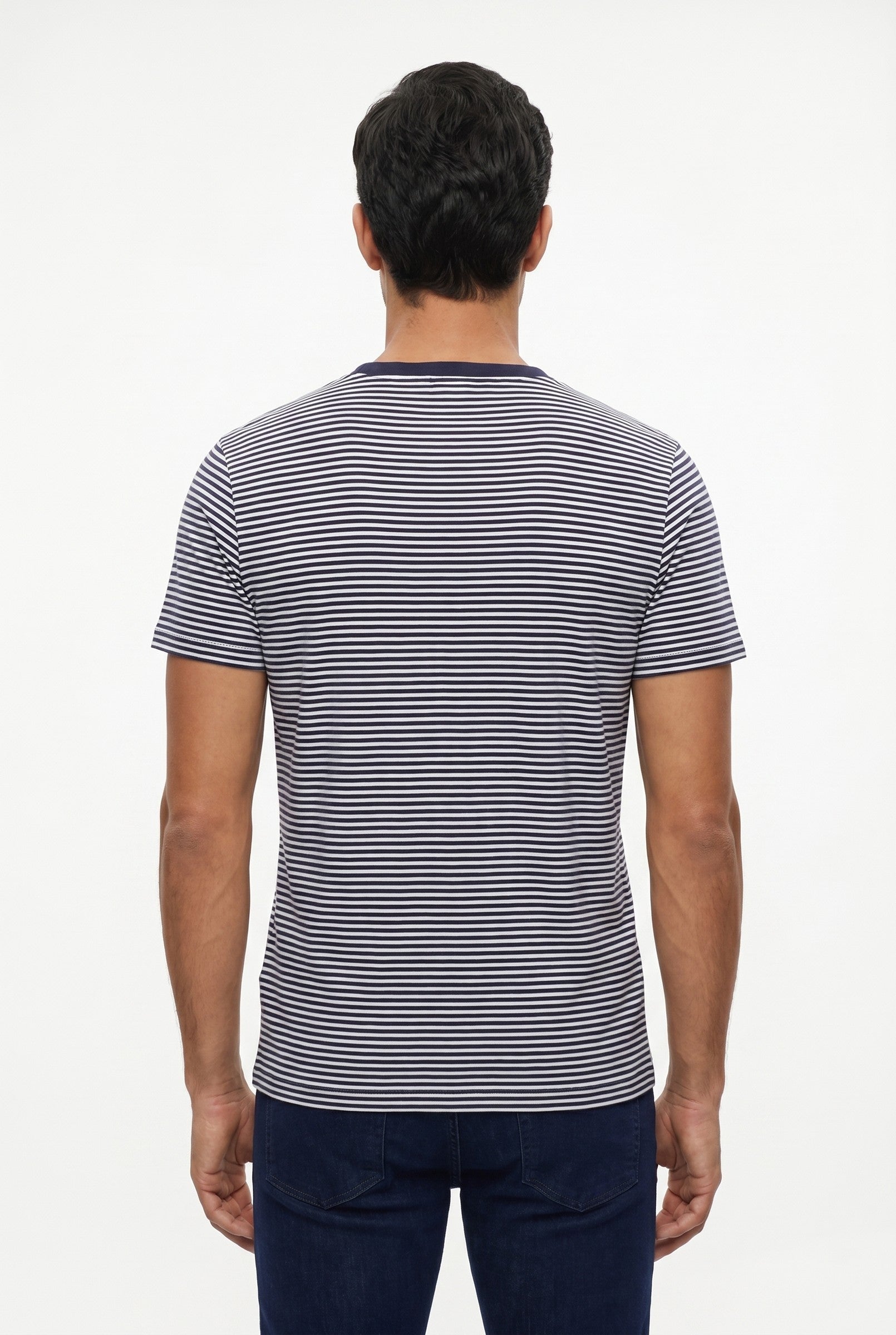 Men's Eyelet Crew Neck T-Shirt | Blackstone London
