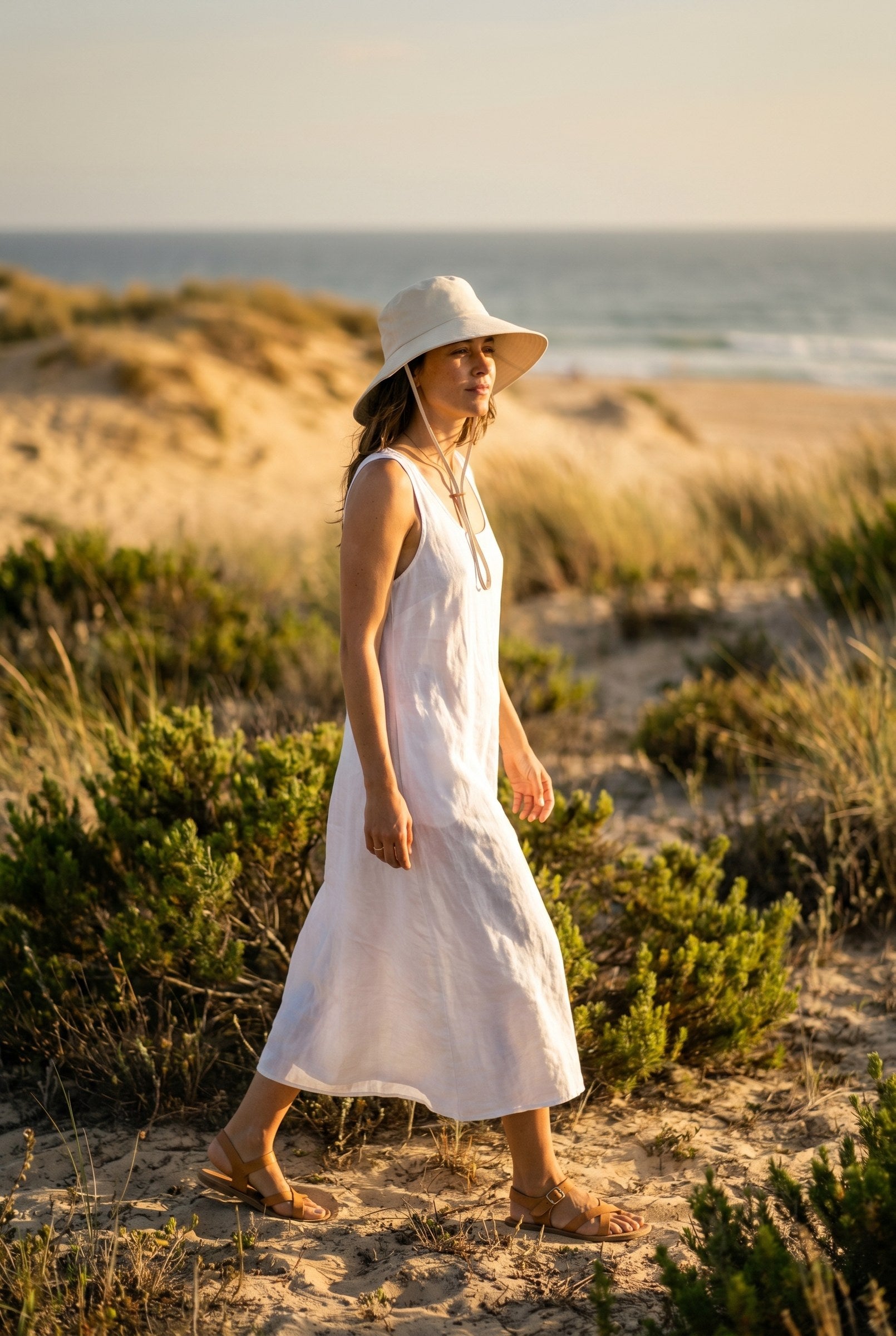 Men's Bodhi Wide Brim Bucket Hat | Blackstone London