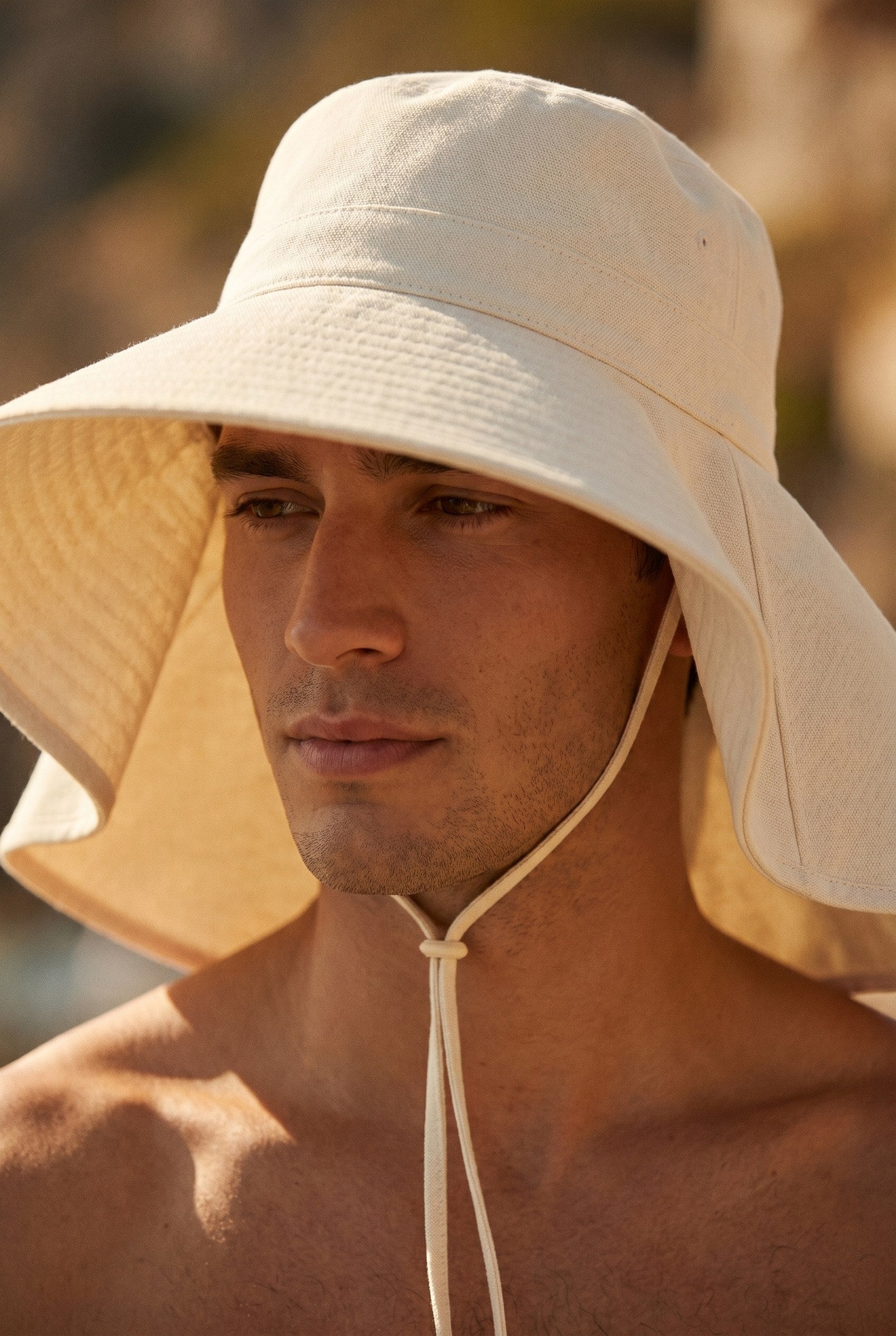 Men's Bodhi Wide Brim Bucket Hat | Blackstone London