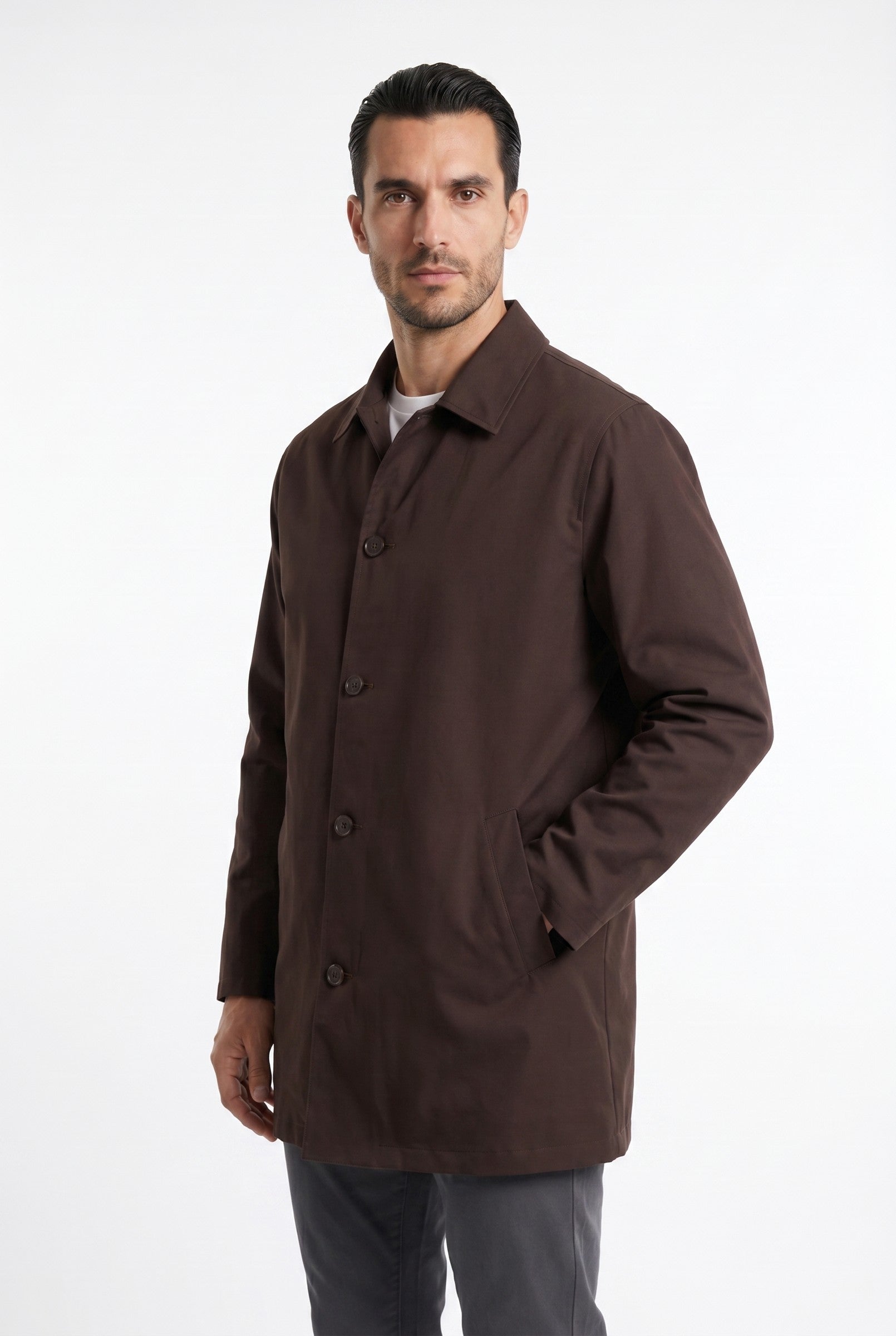 Men's Sherlock Short Trench Coat | Blackstone London