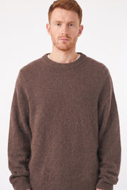 Men's Mohair Blend Crewneck Sweater | Blackstone London