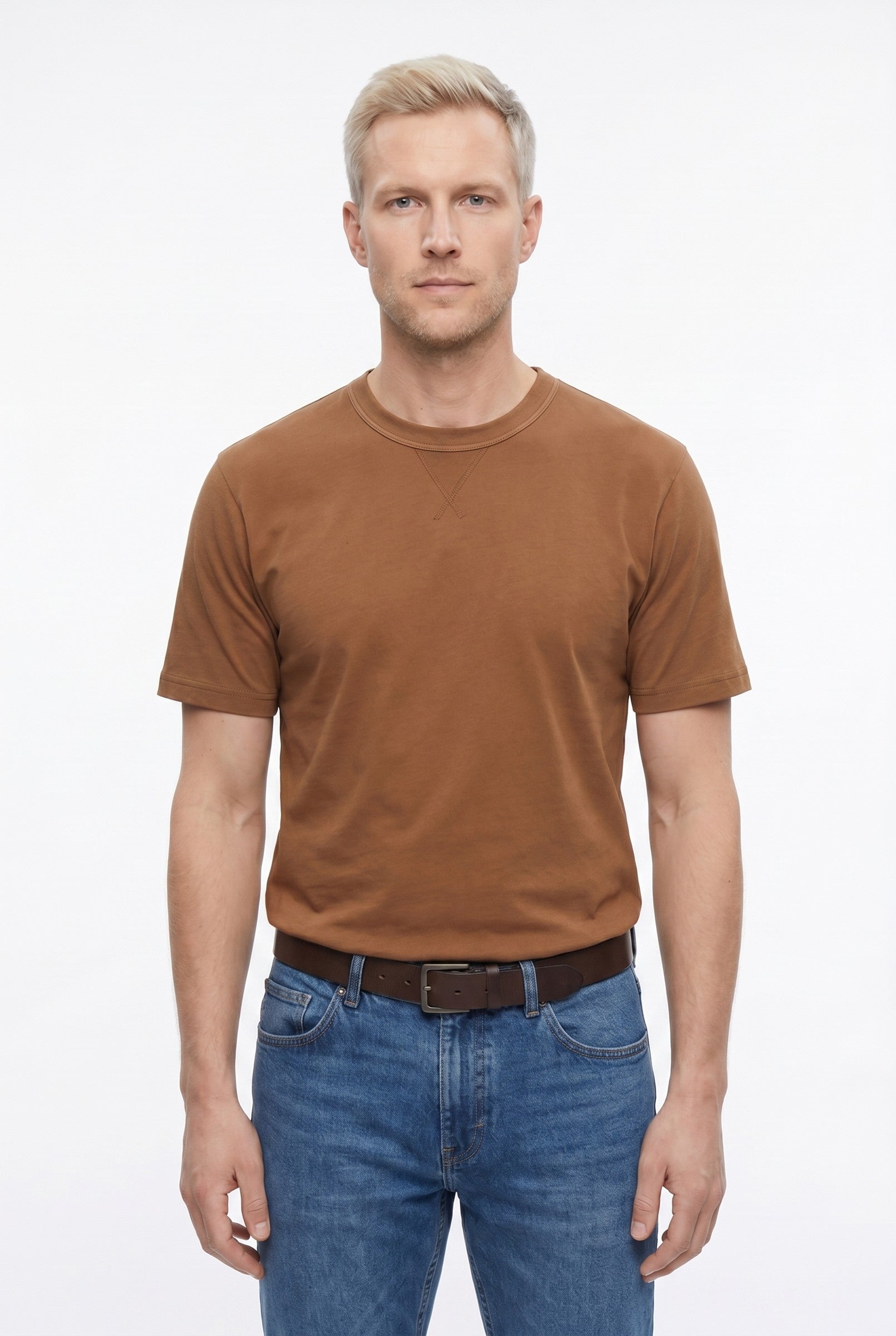 Men's Midweight Cotton Crew Neck T-Shirt | Blackstone London