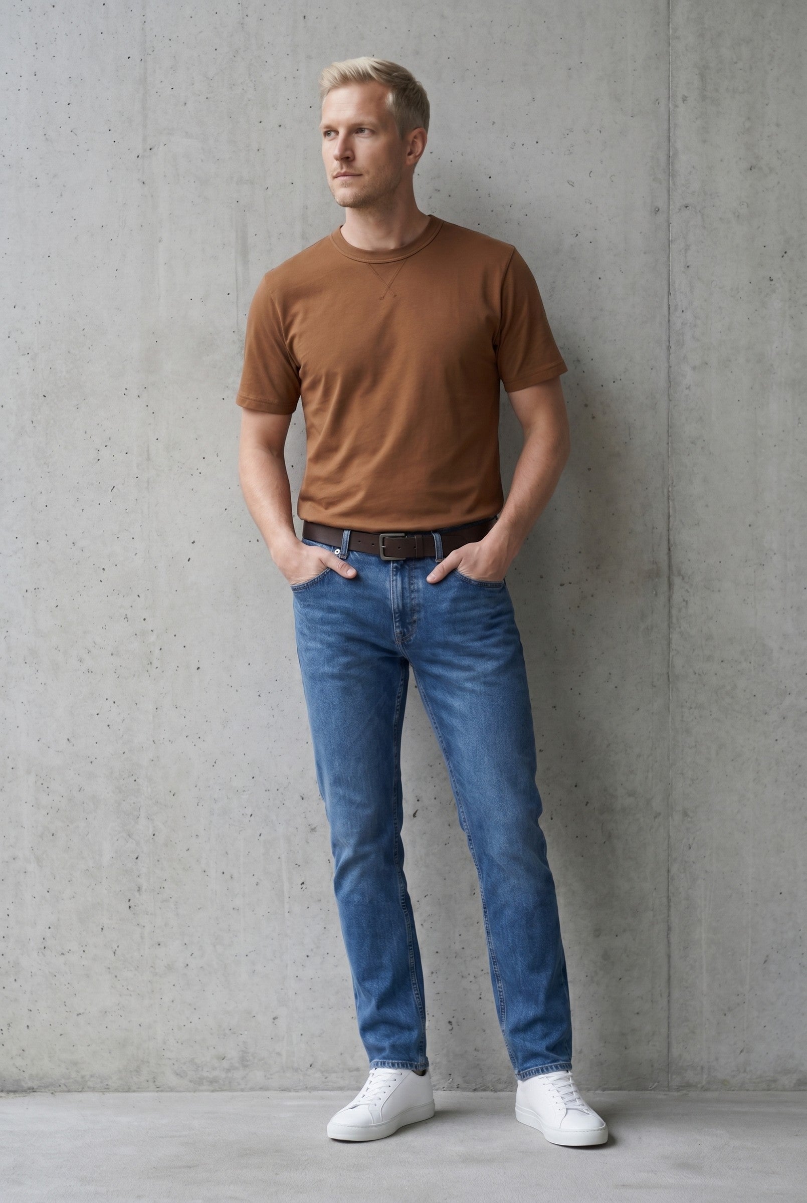 Men's Midweight Cotton Crew Neck T-Shirt | Blackstone London