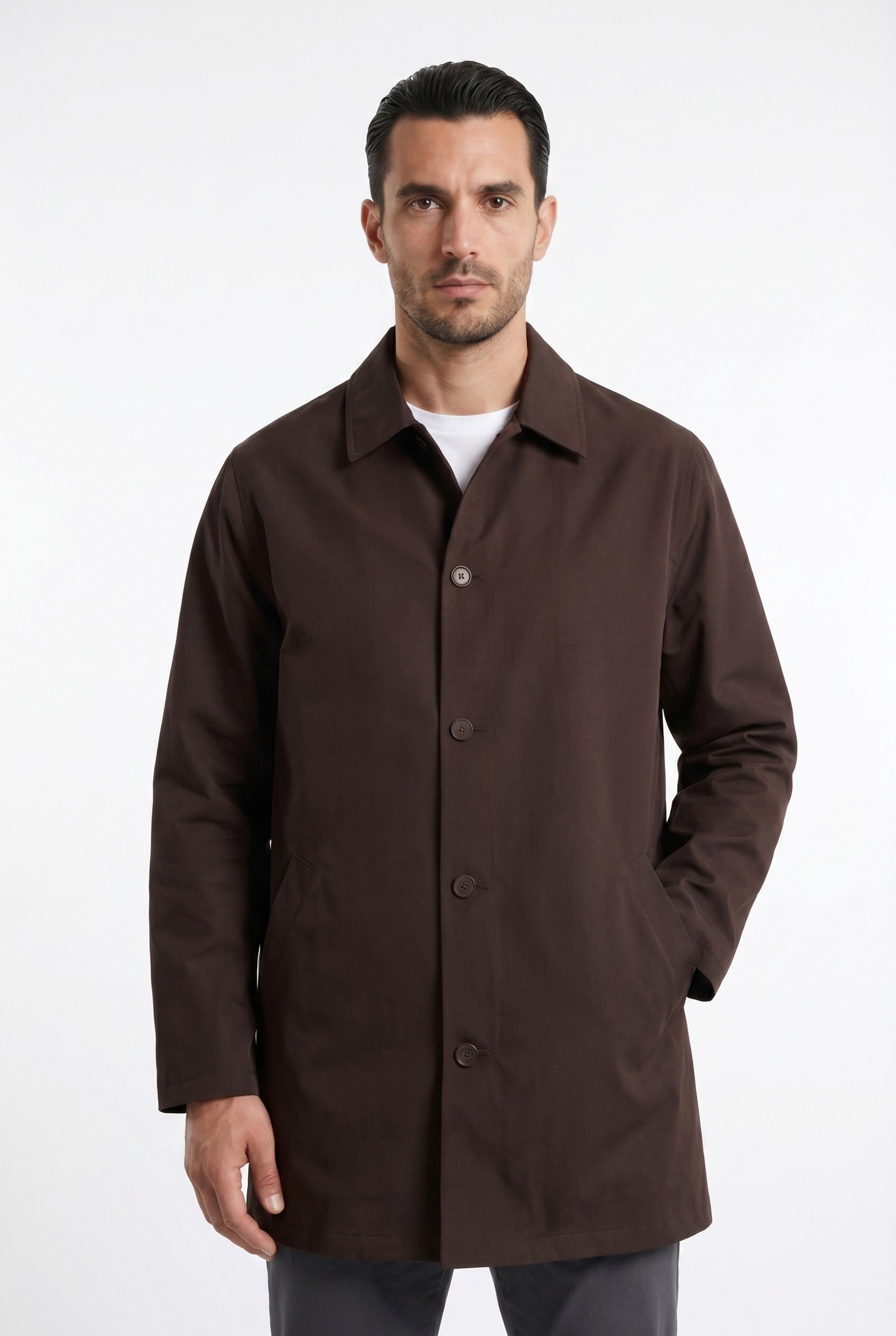 Men's Sherlock Short Trench Coat | Blackstone London