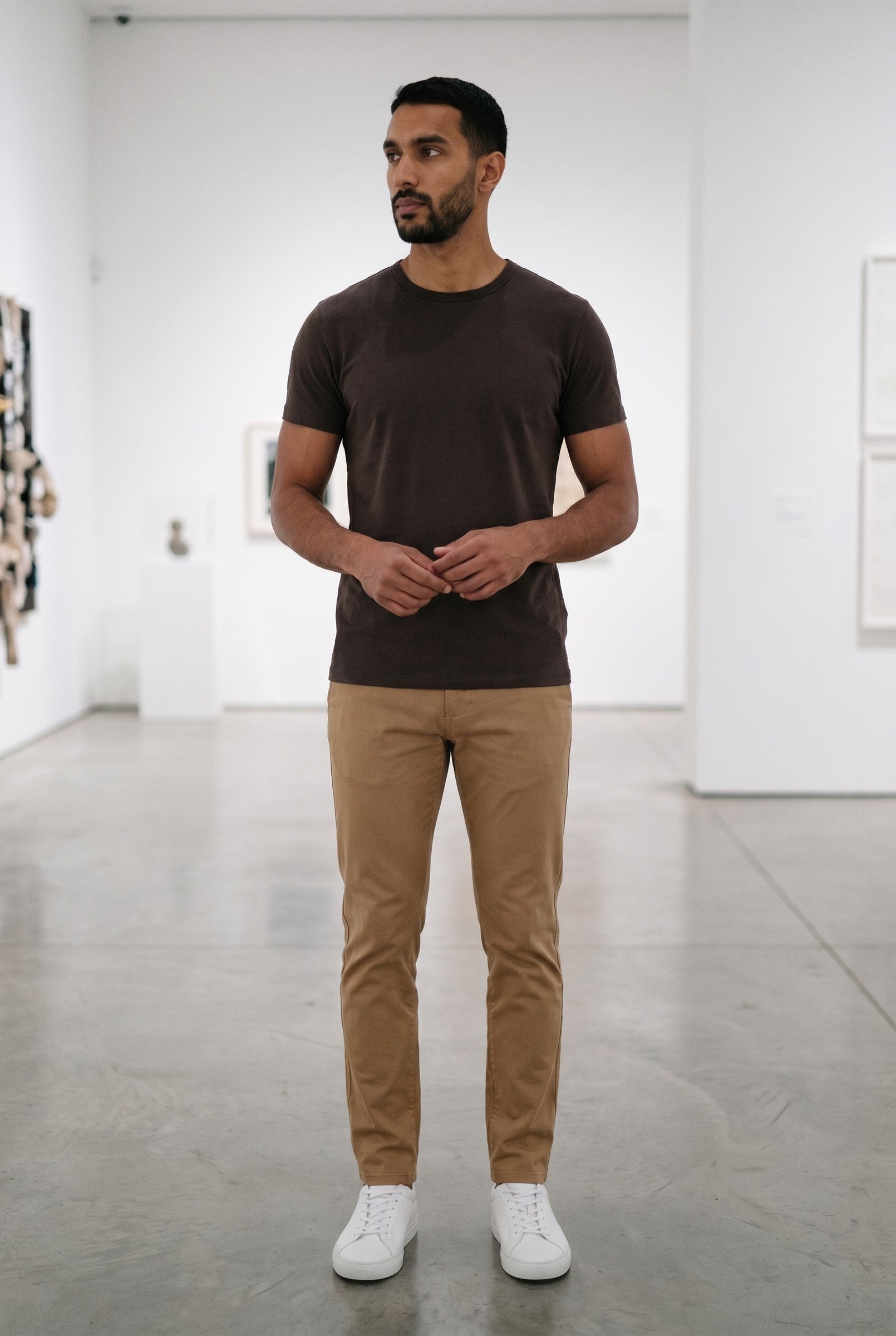 Men's Eyelet Crew Neck T-Shirt | Blackstone London