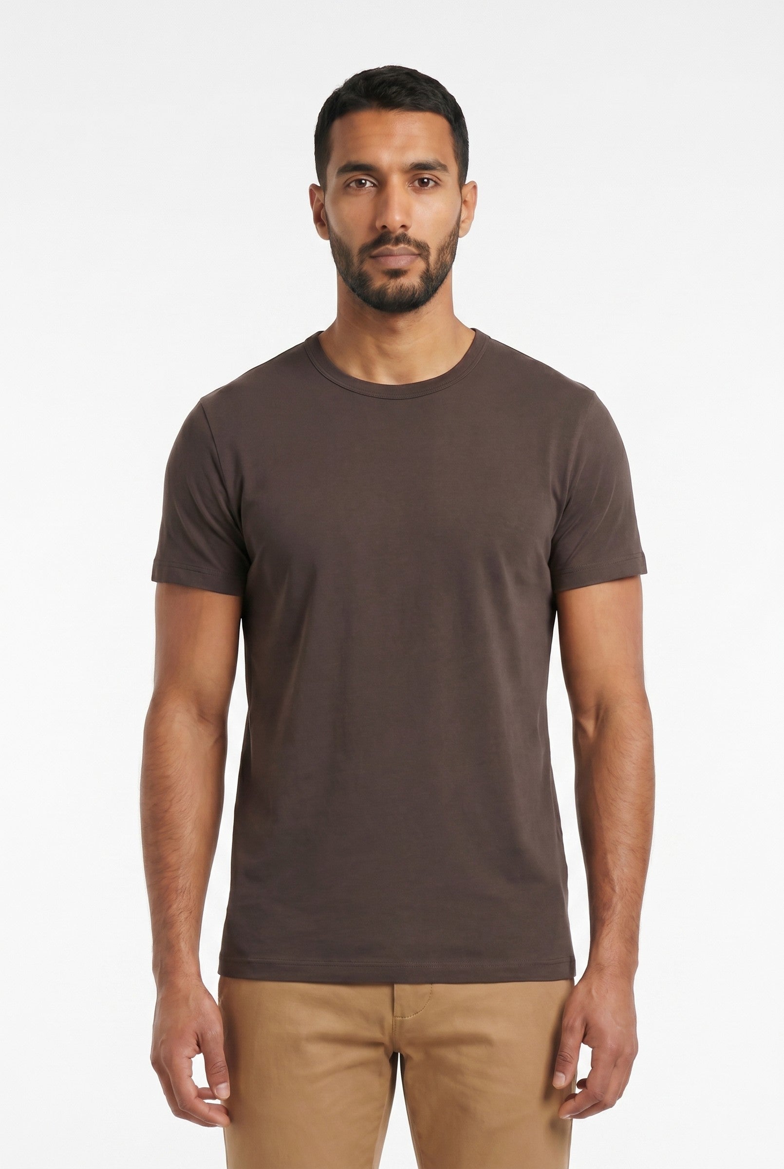 Men's Eyelet Crew Neck T-Shirt | Blackstone London